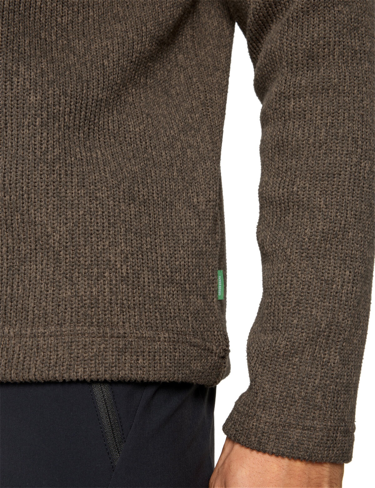 VAUDE Stehkragenpullover »MEN'S TESERO PULLOVER II« mit kurzem Reißverschluss, in Strickoptik, für kühle Tage