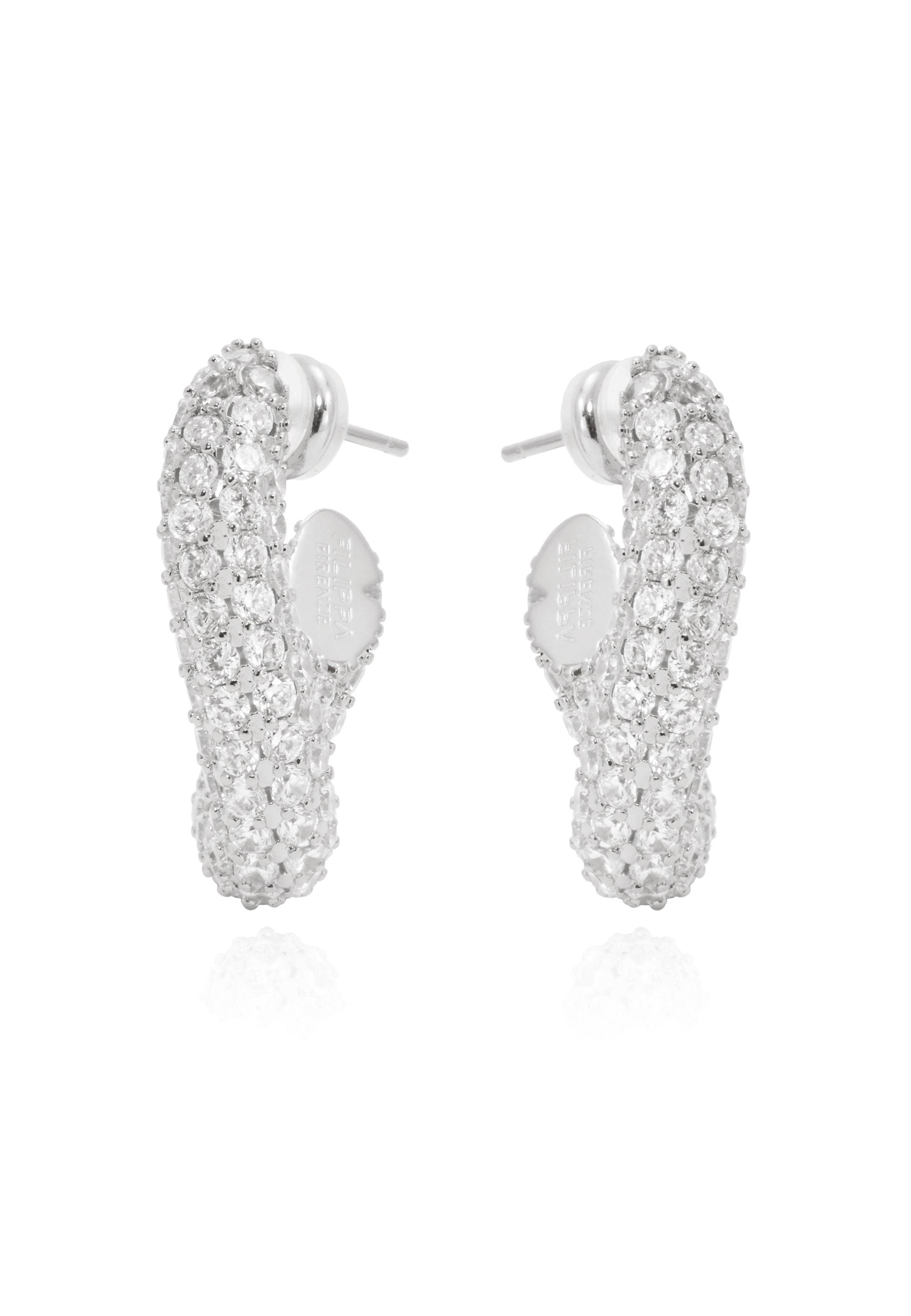 FILIPPA FIRENZE Paar Ohrstecker »Sparkling GIGI«, mit Versilberung