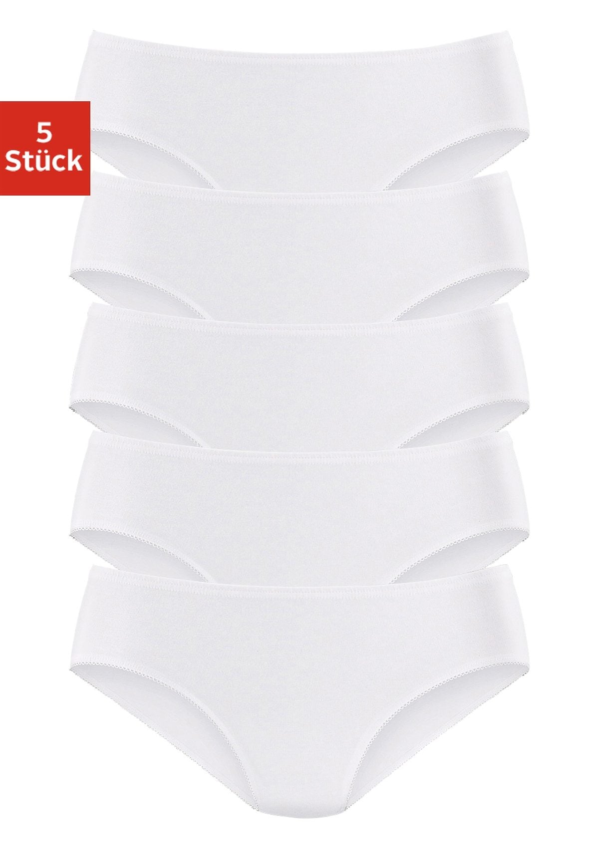 petite fleur by Lascana Jazz-Pants Slips 5er-Pack, aus elastischer Baumwolle