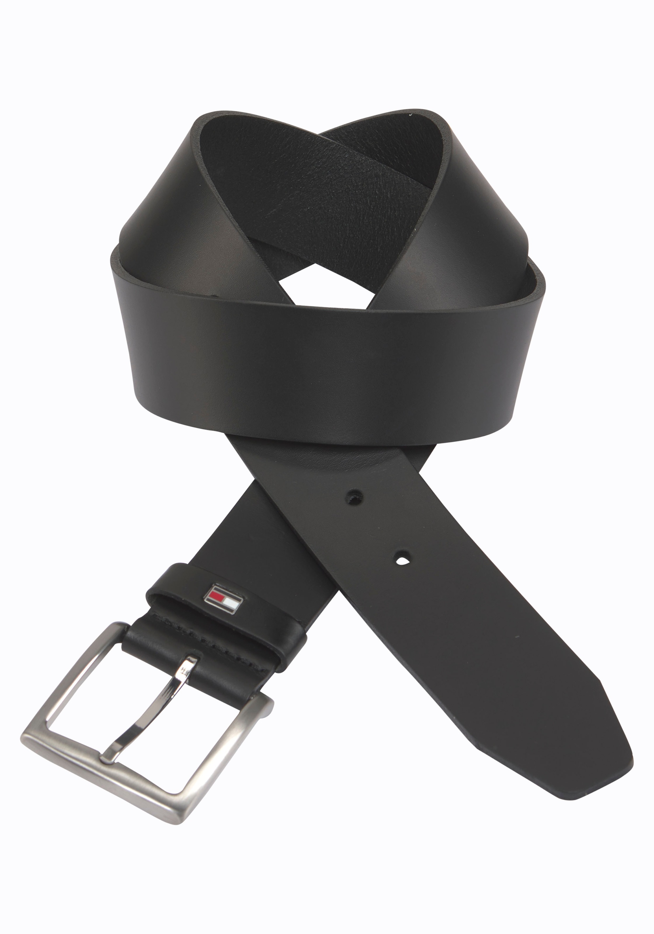 Thumbnail - Tommy Hilfiger Ledergürtel "New Denton 4 cm" NEW DENTON BELT mit Flag-Logoschlaufe