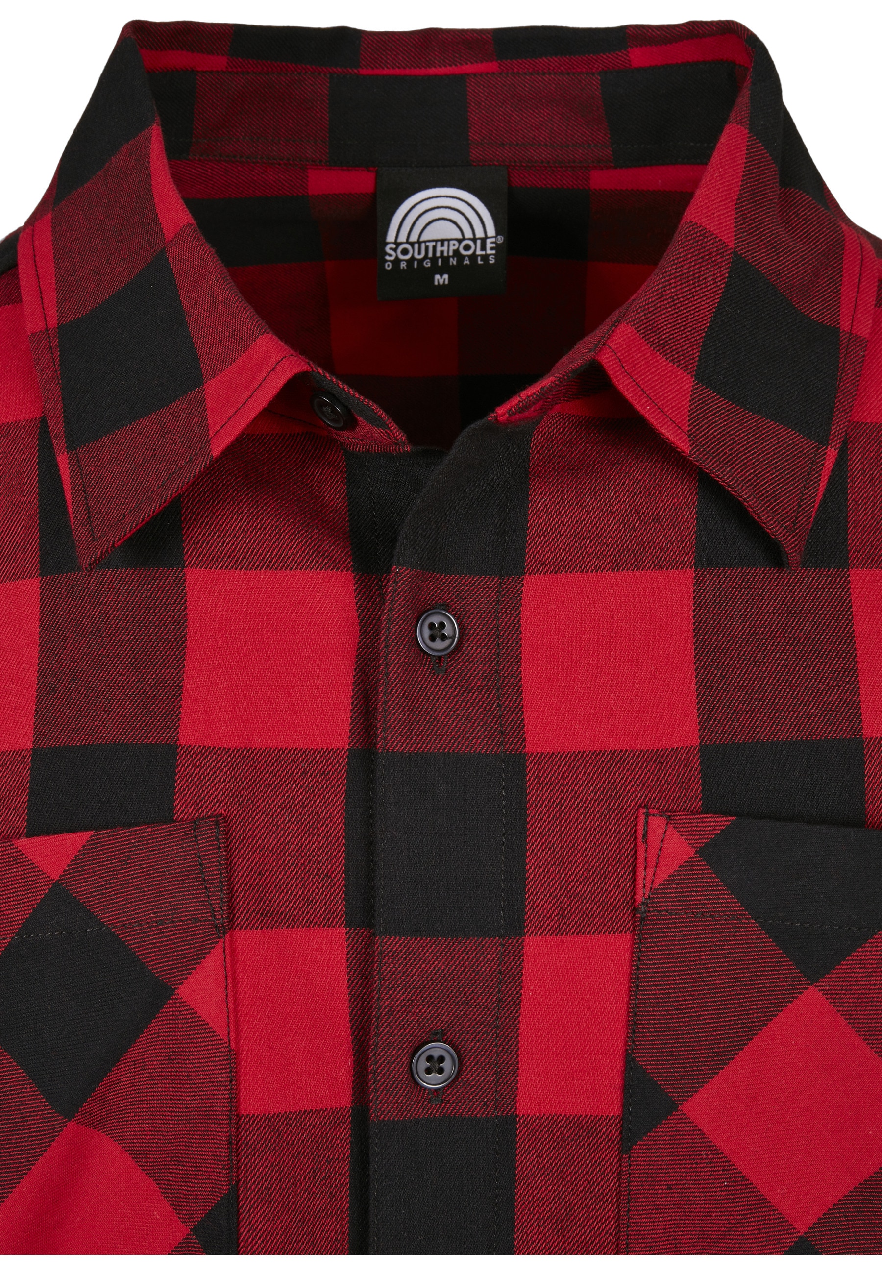 Southpole Langarm-Poloshirt »Southpole Herren Southpole Check Flannel Shirt« 1 Stk.