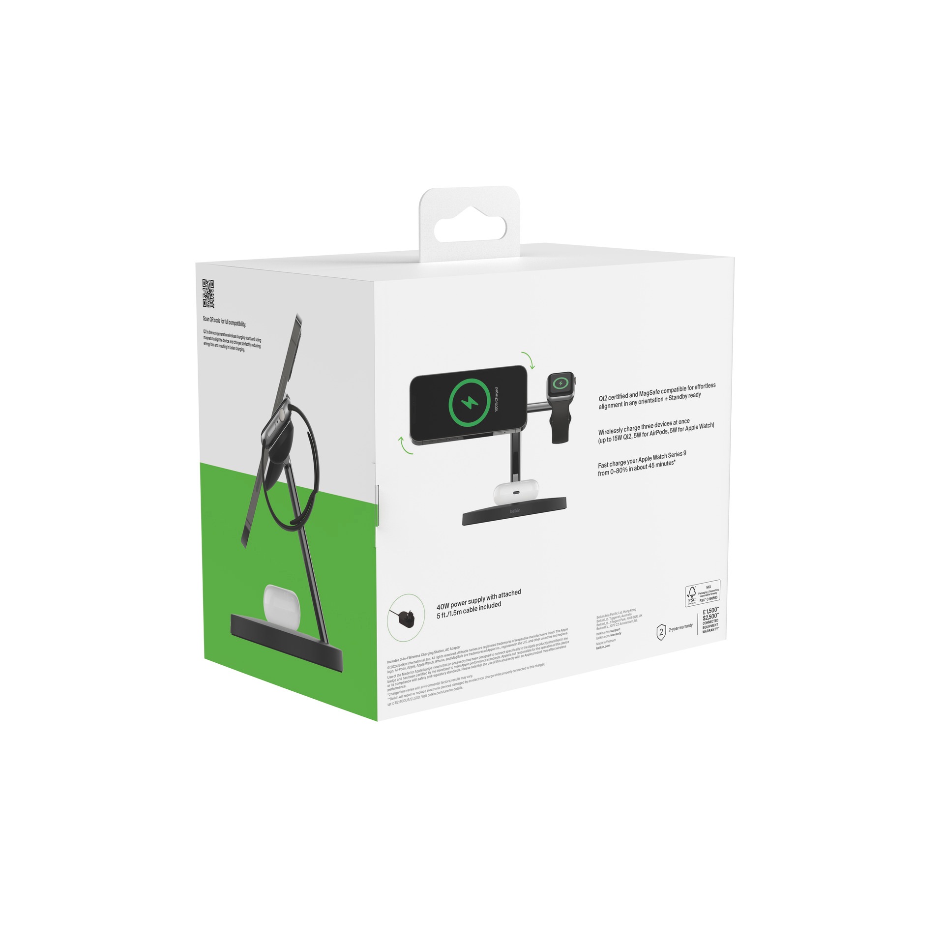 Belkin Wireless Charger »BoostCharge Pro Kabellose 3-in-1-Ladestation«