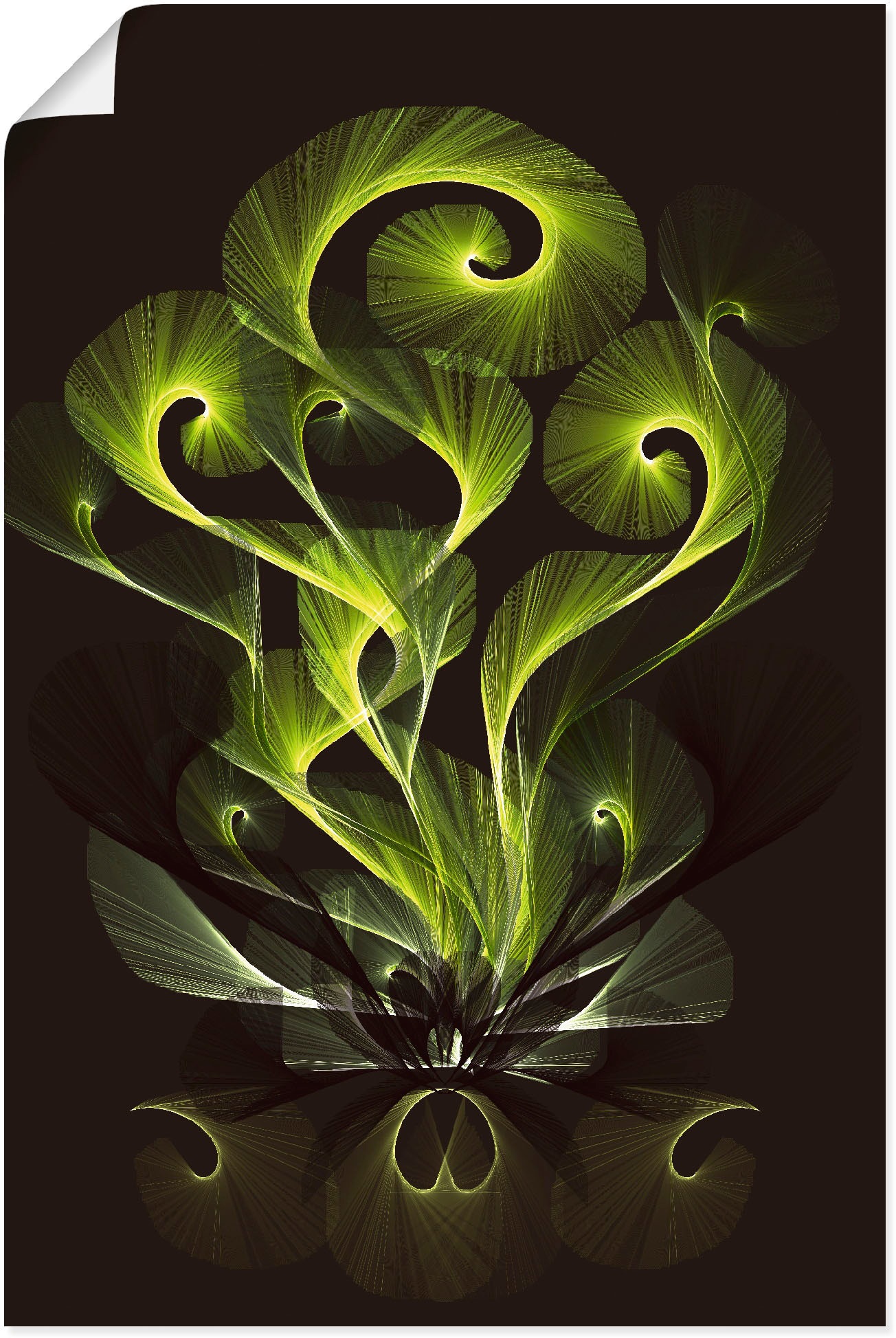 Artland Wandbild »Leuchtfarn filigran«, klassische Fantasie, (1 St.), als  Alubild, Leinwandbild, Wandaufkleber oder Poster in versch. Größen  bestellen | BAUR | Poster