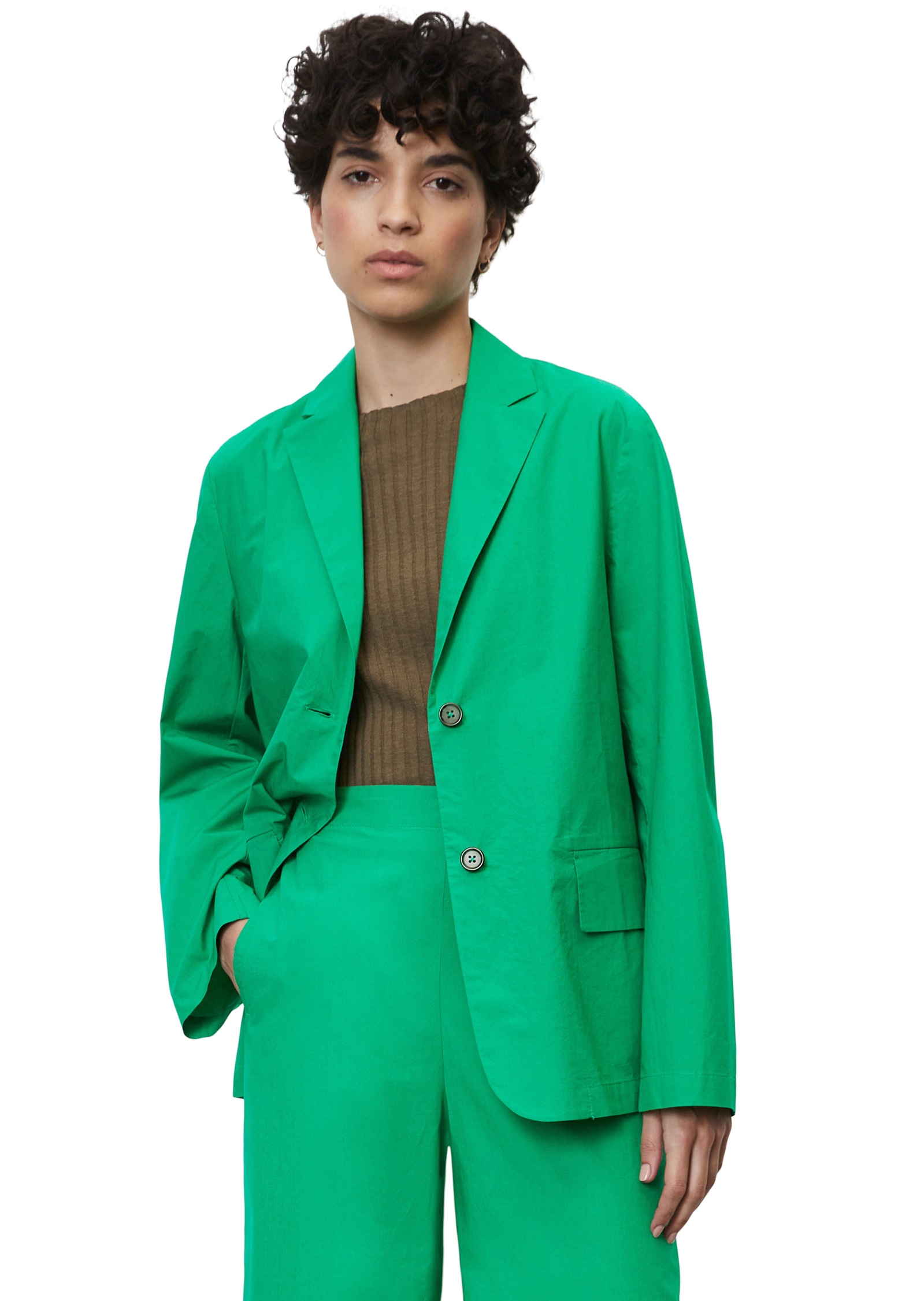 Marc O'Polo Longblazer »aus leichter Baumwolle-Popeline«