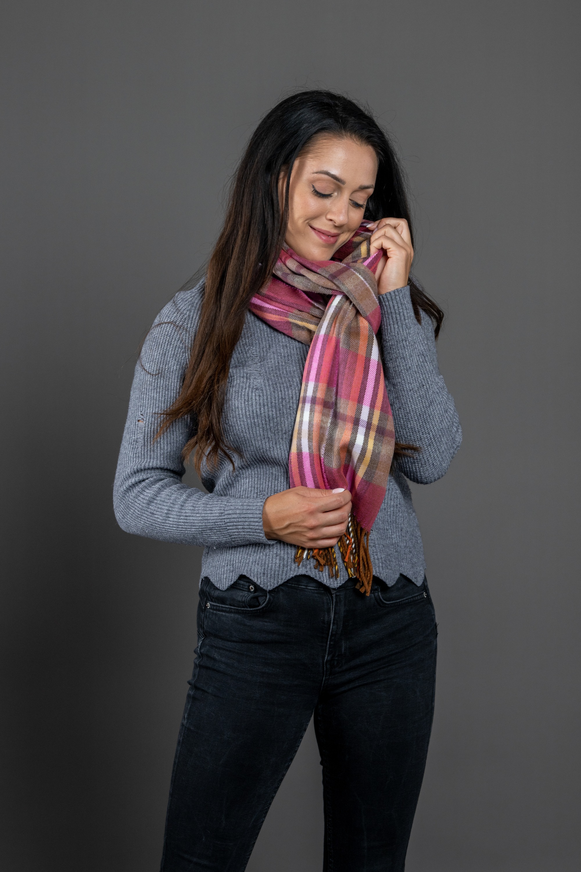 COLLEZIONE ALESSANDRO Modeschal »Cathleen«, kuschelweich mit Karomuster