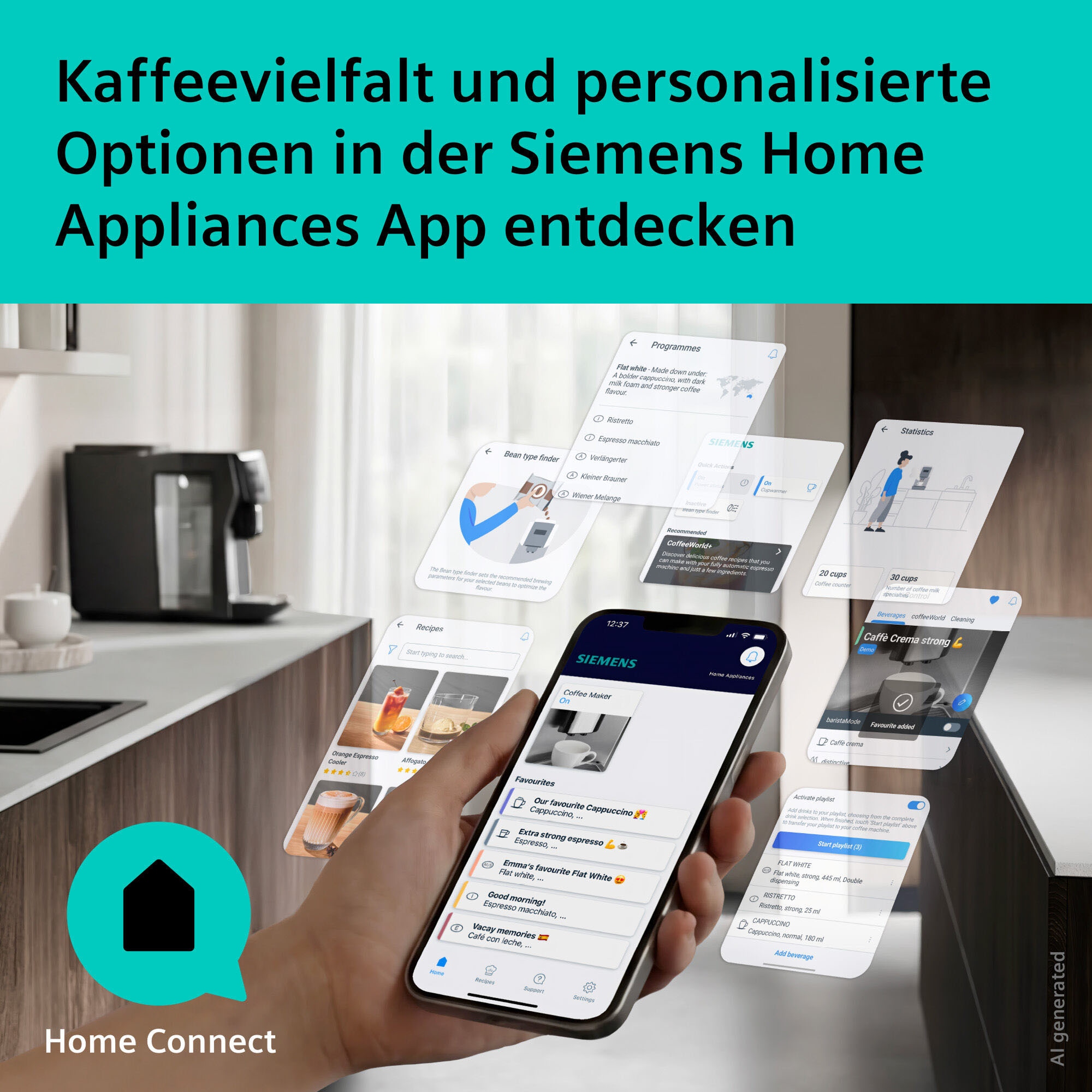 SIEMENS Kaffeevollautomat »EQ600 TP603E07, 6 Getränke, XL-Getränke, bis zu 480ml, Keramikmahlwerk« Doppeltassenfunktion, Kannenfunktion, entnehmbare Brüheinheit, Silber