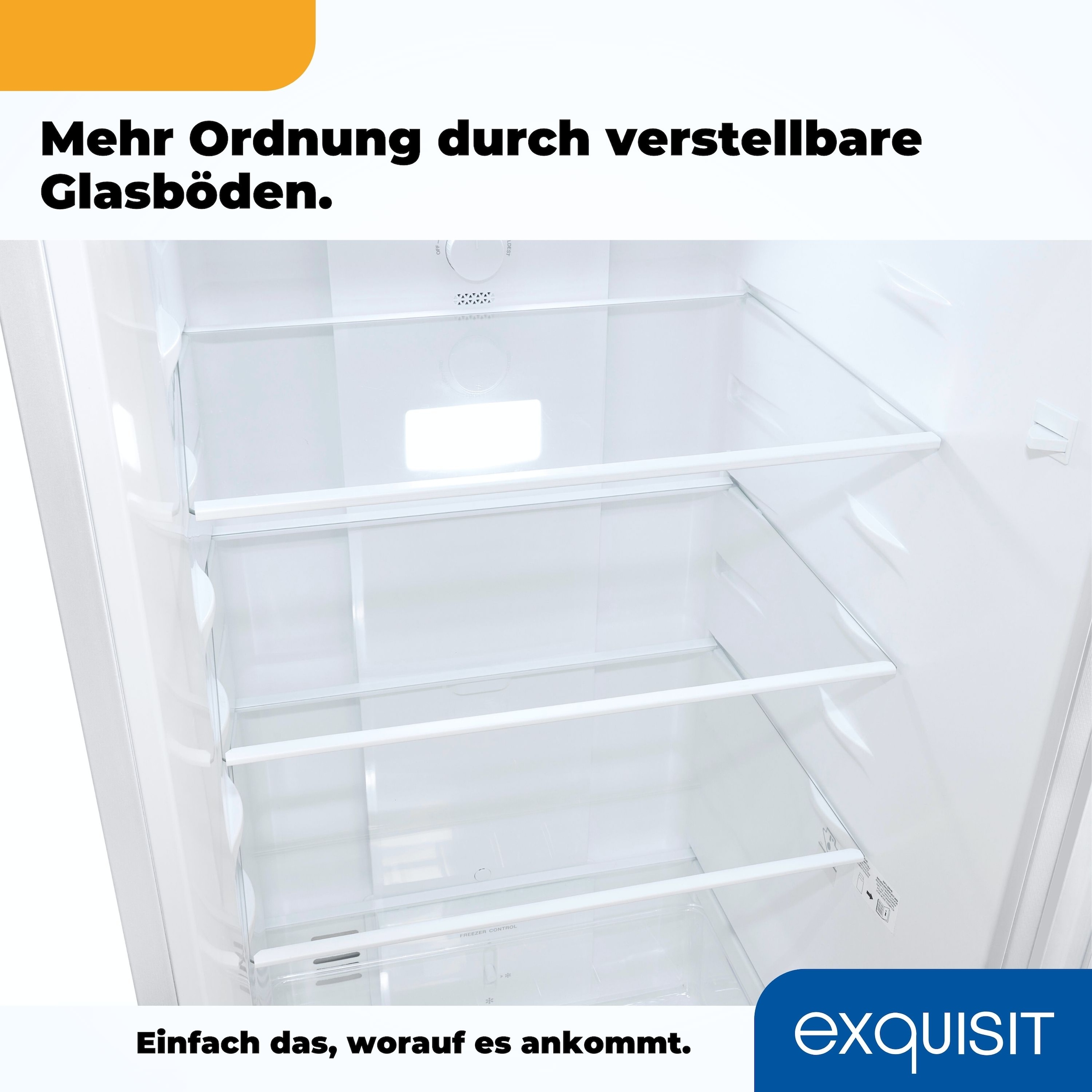 exquisit Kühl-/Gefrierkombination »KGC265-70-NF-040C«, Energieeffizienzklasse C, 253 Liter Nutzinhalt, Total NoFrost