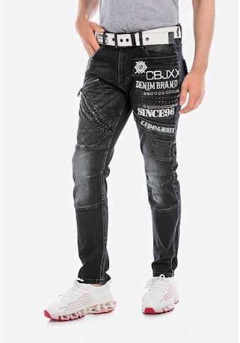 Cipo & Baxx Slim-fit-Jeans, mit coolen Nieten kaufen