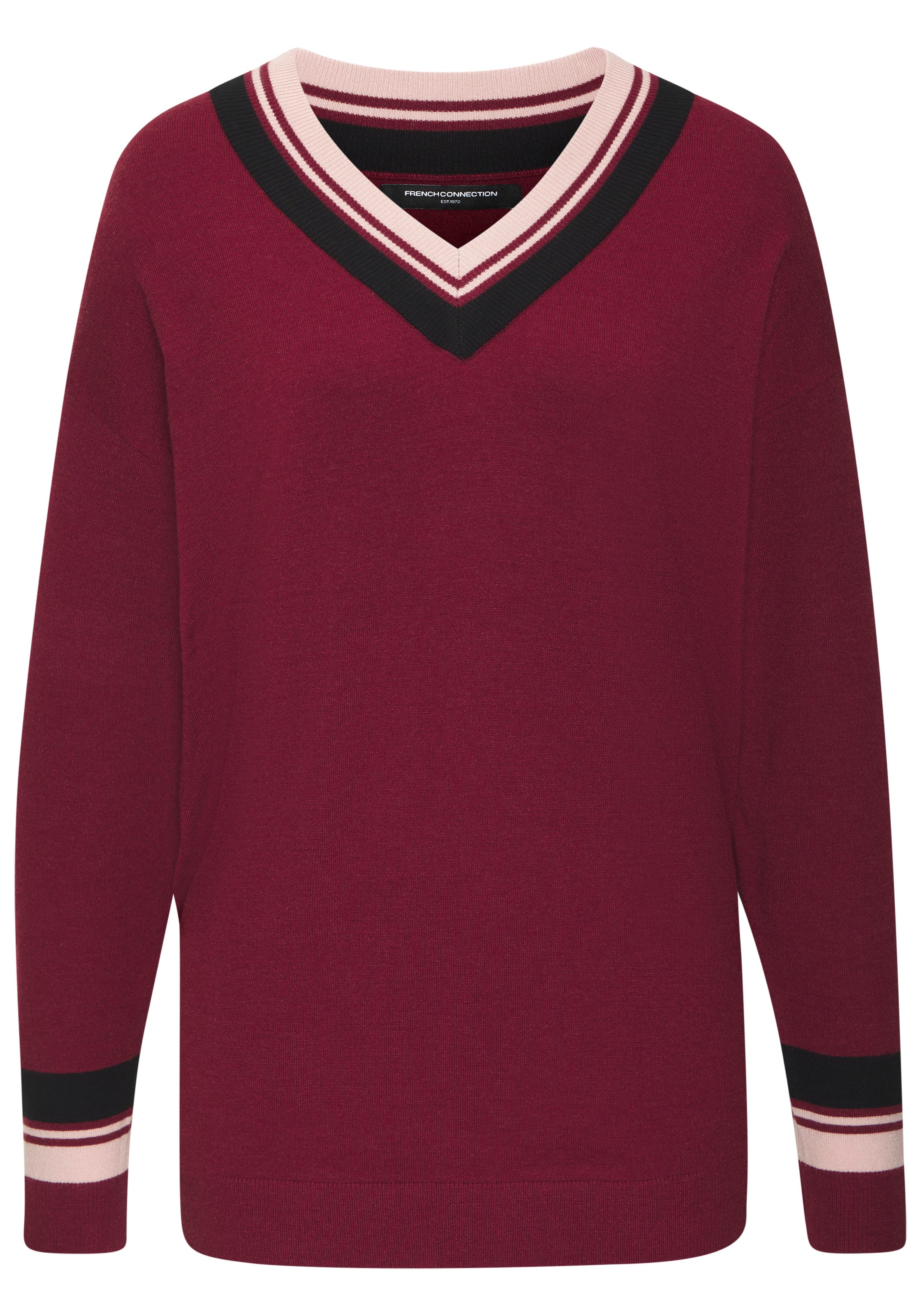 French Connection Strickpullover, mit Kontraststreifen günstig online kaufen