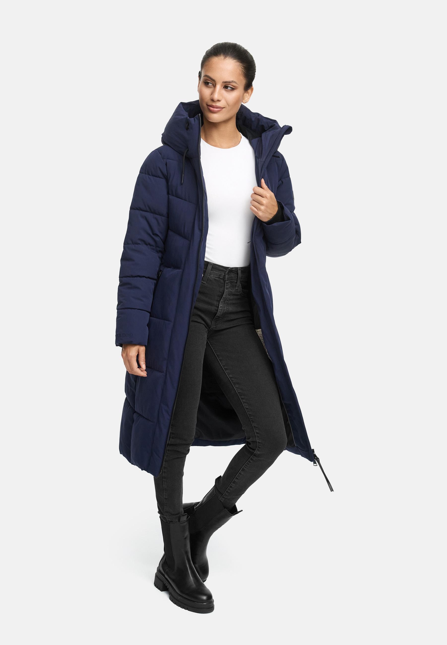 Navahoo Steppmantel »Schokokuss XIV«, Warmer Damen gesteppter Wintermantel mit Kapuze