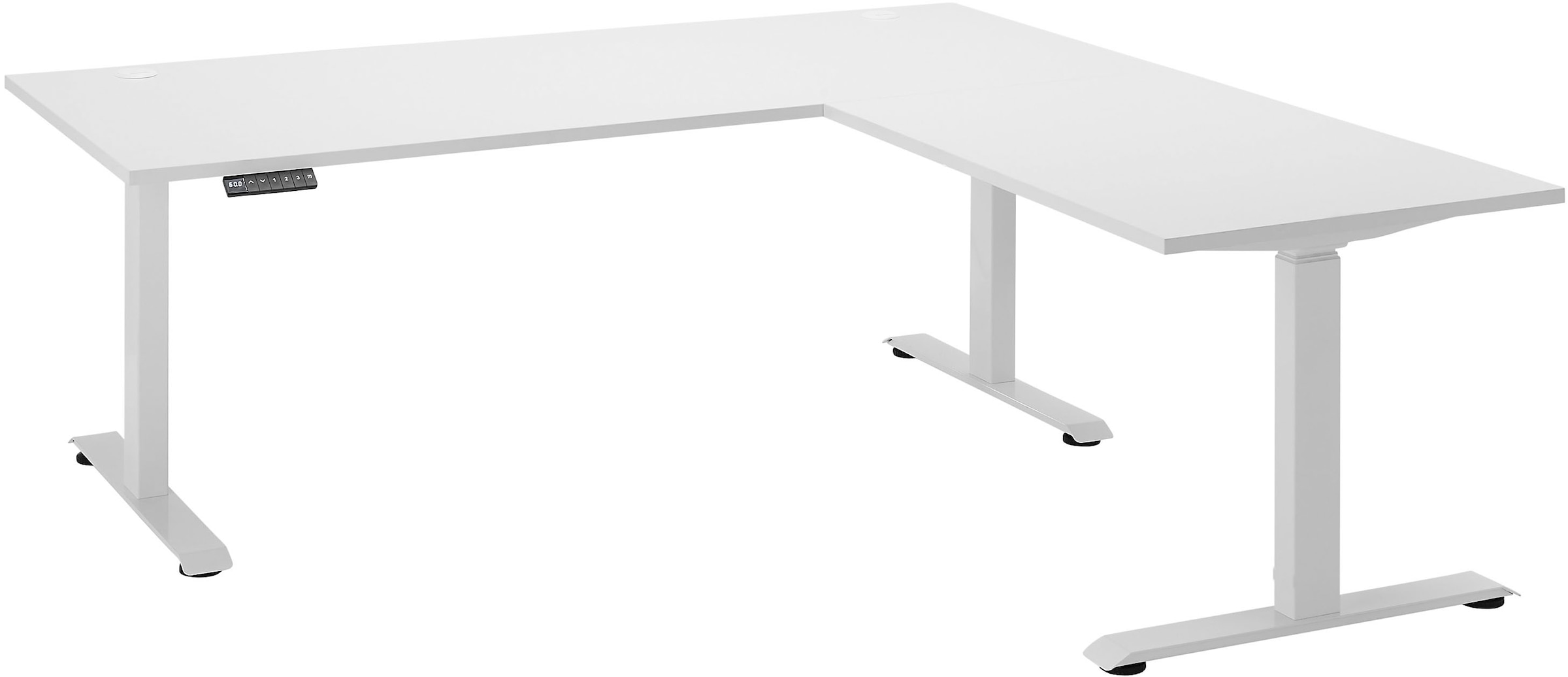 BEGA OFFICE Eckschreibtisch »Ben«, (1 St.), elektrisch höhenverstellbarer Desk mit 4 Memory Tasten, 180x177 cm