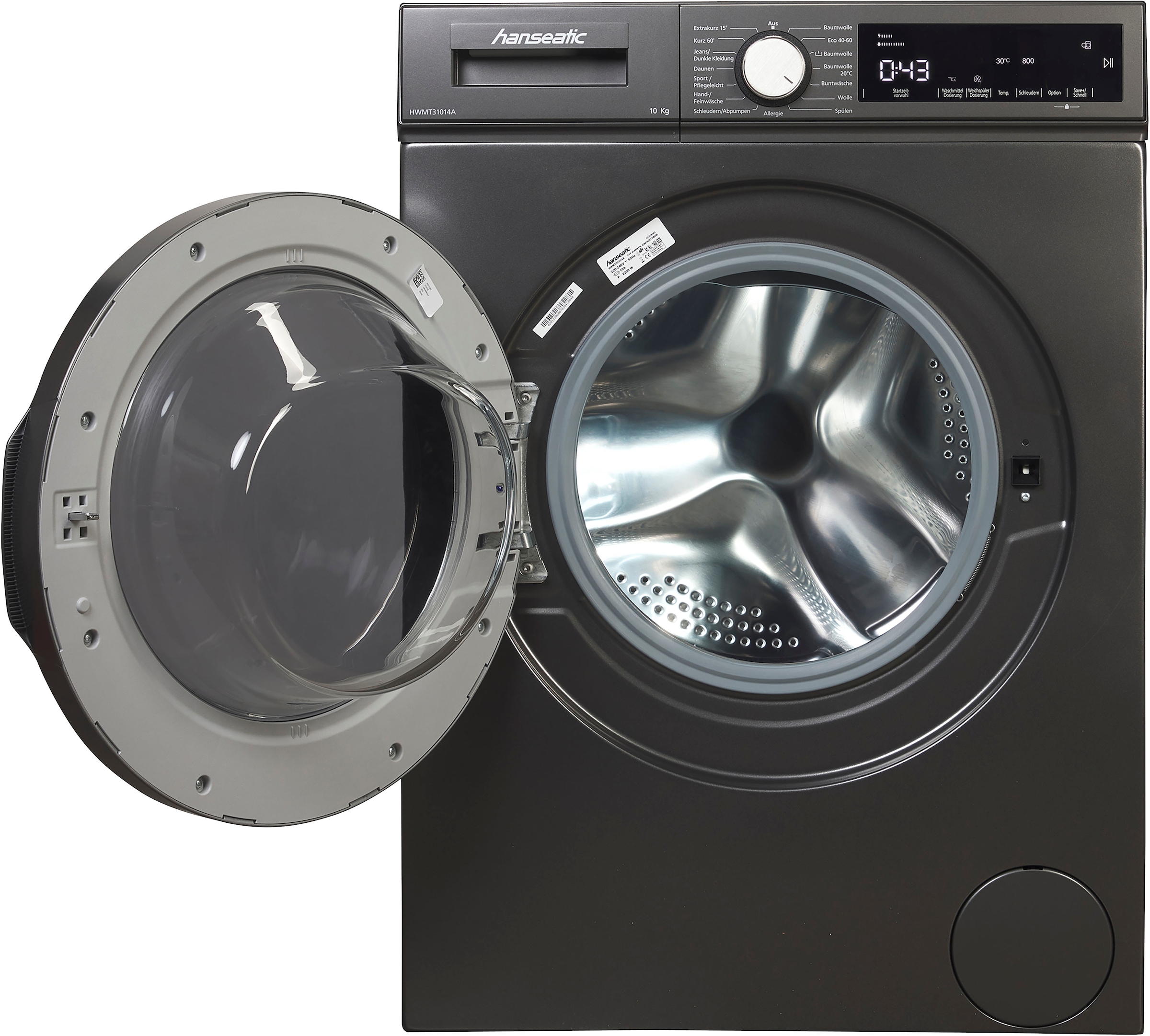 Hanseatic Waschmaschine »HWMT31014A«, 10 kg, 1400 U/min