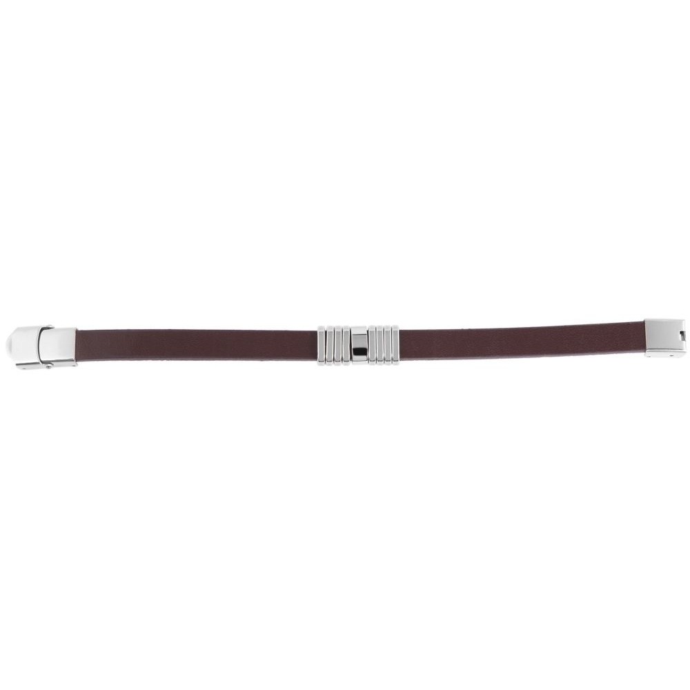 ADELIA ́S Herren Armband "Armband aus Leder 21 cm", 21cm, Leder, braun, Leder, Armbänder, Ein stilvolles Geschenk für besondere Momente