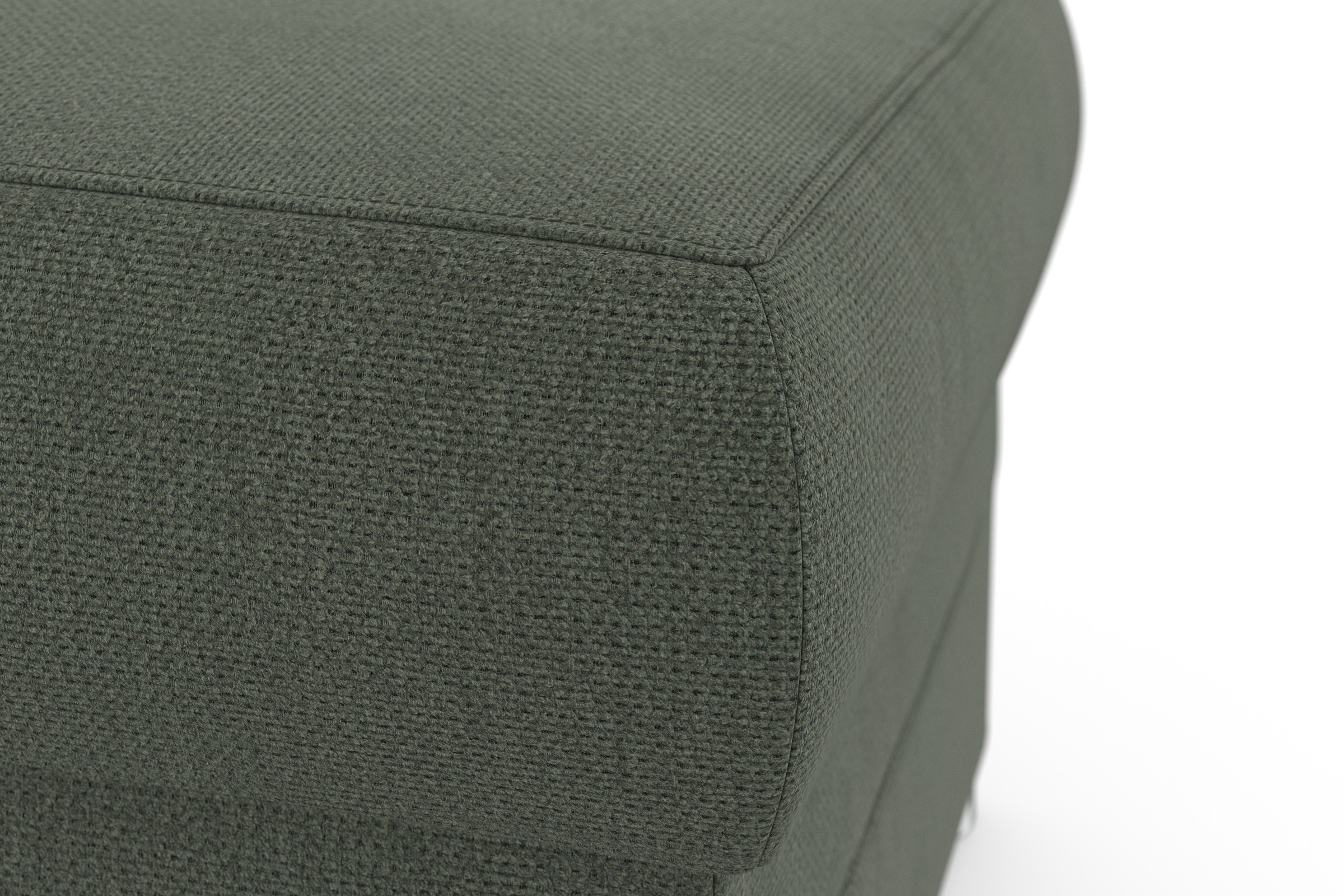 Hocker DOMO COLLECTION "Pina, kompakt und bequem", grün (dunkelgrün), B:59cm H:46cm T:59cm, 95% Polyester, 5% Polyamid, Hocker, Hocker, Passender Hocker zur Serie 3