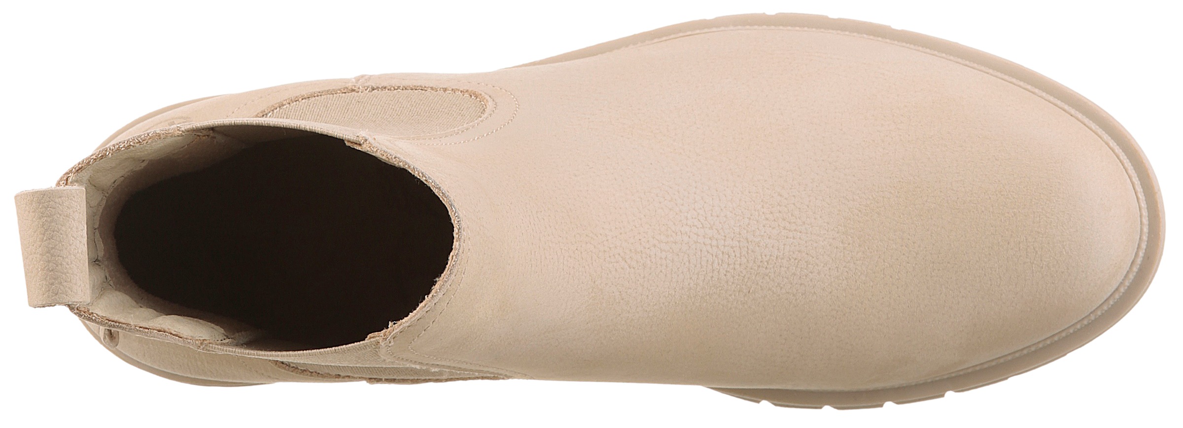 Tamaris Chelseaboots, Blockabsatz, Businessschuh, Schlupfboots, Stiefelette, Logoprägung