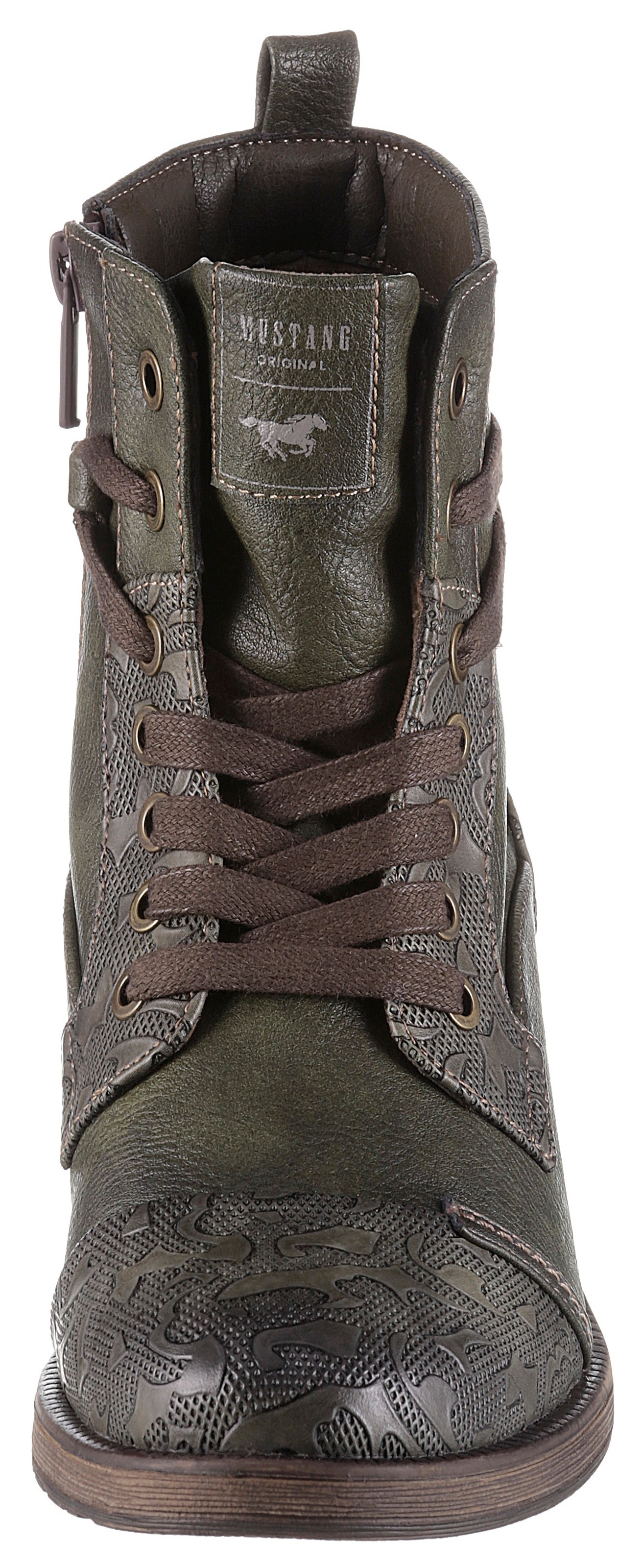 Mustang Shoes Schnürstiefelette mit schaftumspielender Schnürung TX9931