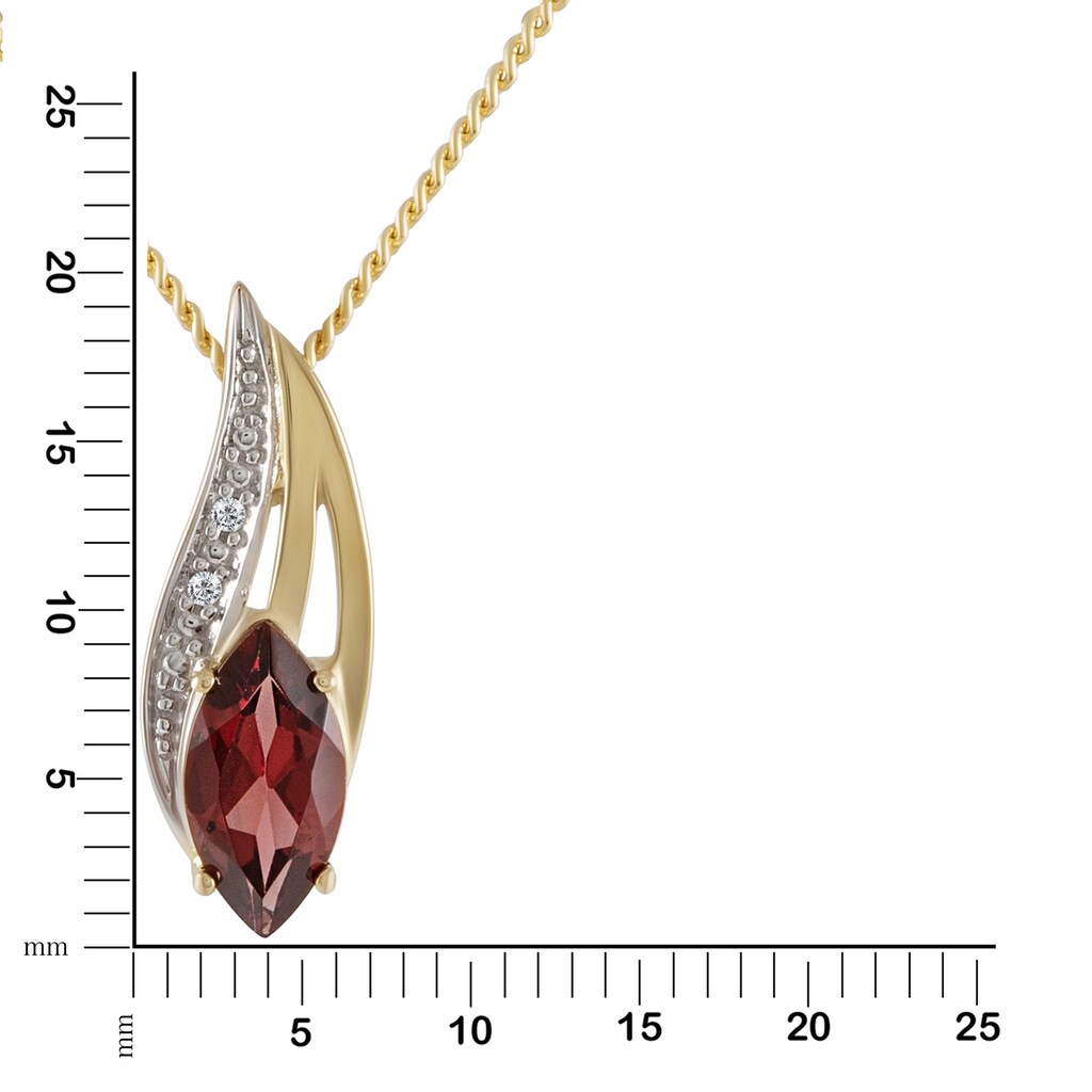 Diamonds by Ellen K. Kette mit Anhänger »333/- Gelbgold Brillant 0,01ct.«