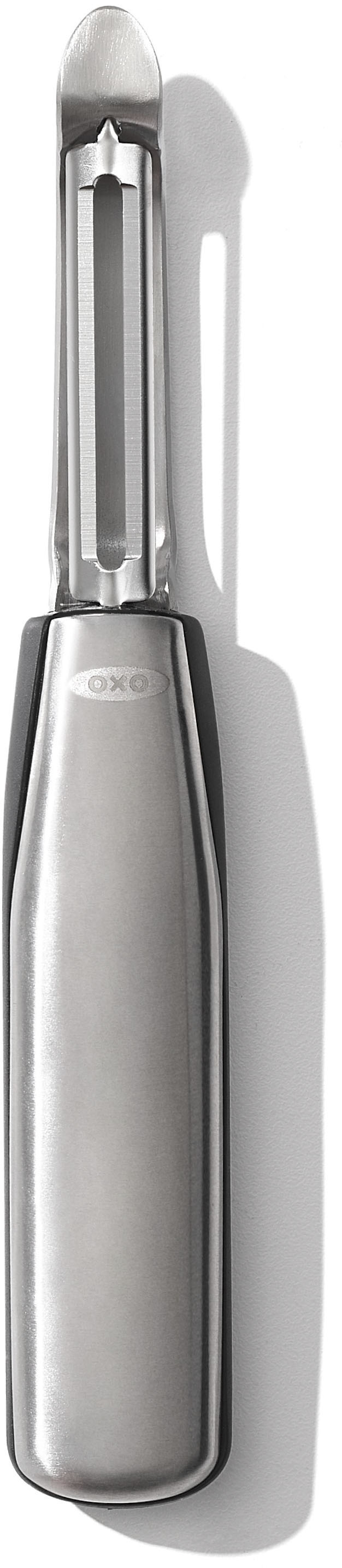 OXO SteeL Kartoffelschäler integrierte Kartoffelaugenentferner, Edelstahl