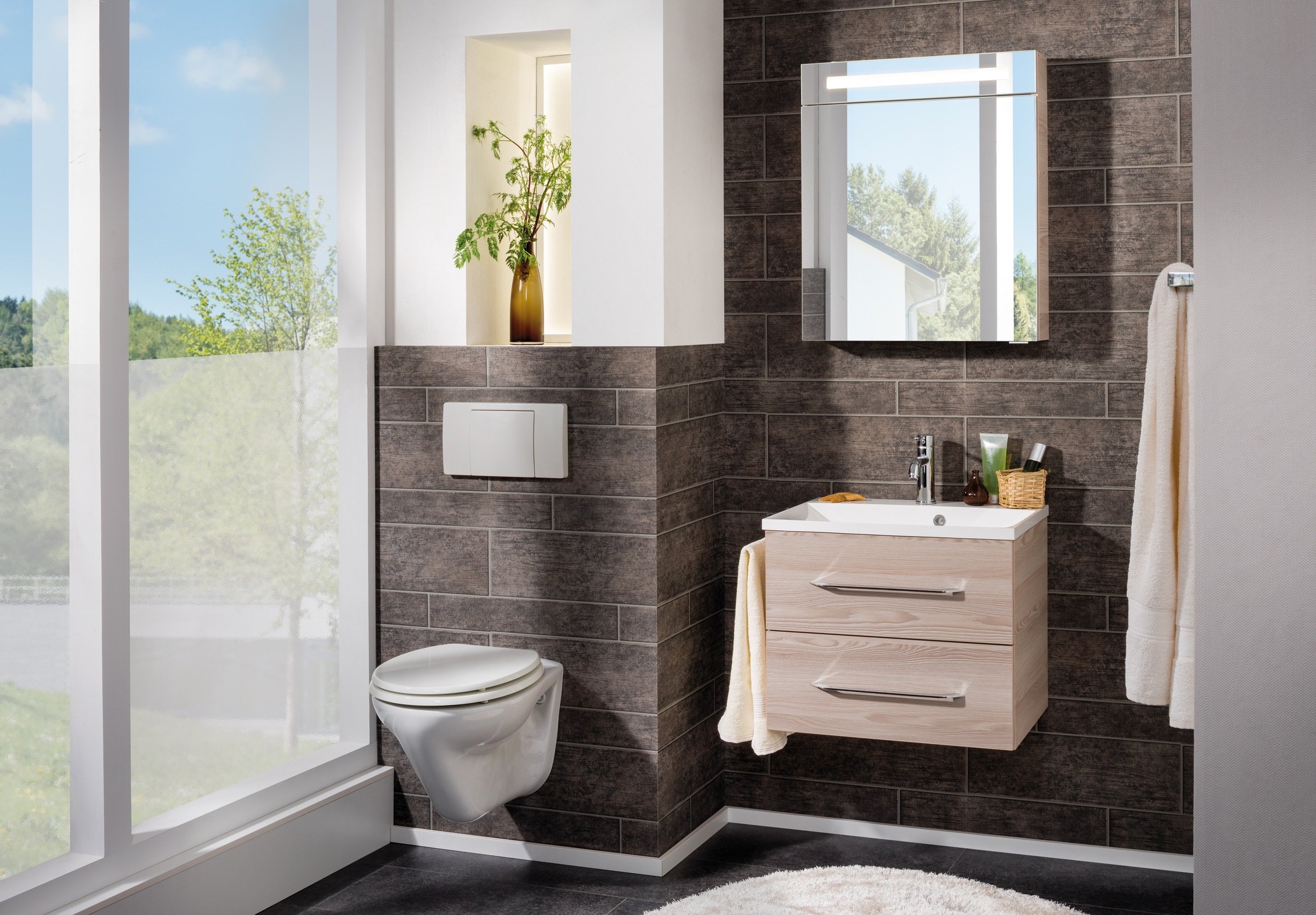 FACKELMANN Waschtisch "Waschplatz-Set B.Clever" 3 tlg. 3-teilig günstig online kaufen