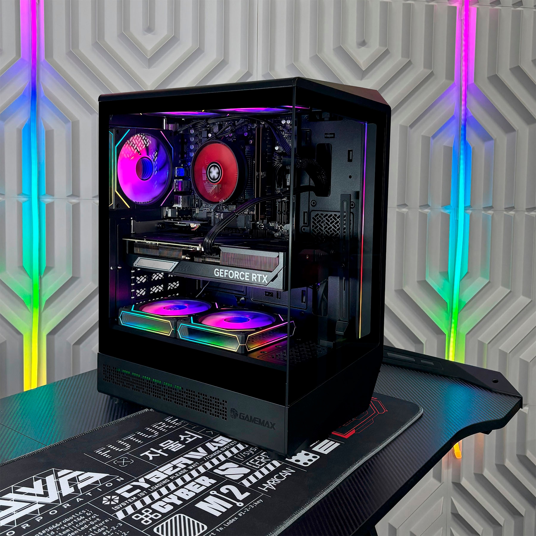 GAMEMAX Gaming-PC-Komplettsystem »VISTA COC AB 2905« 27 ″ AMD Ryzen 7 GeForce RTX 5060 Ti 32 GB RAM 1.000 GB SSD