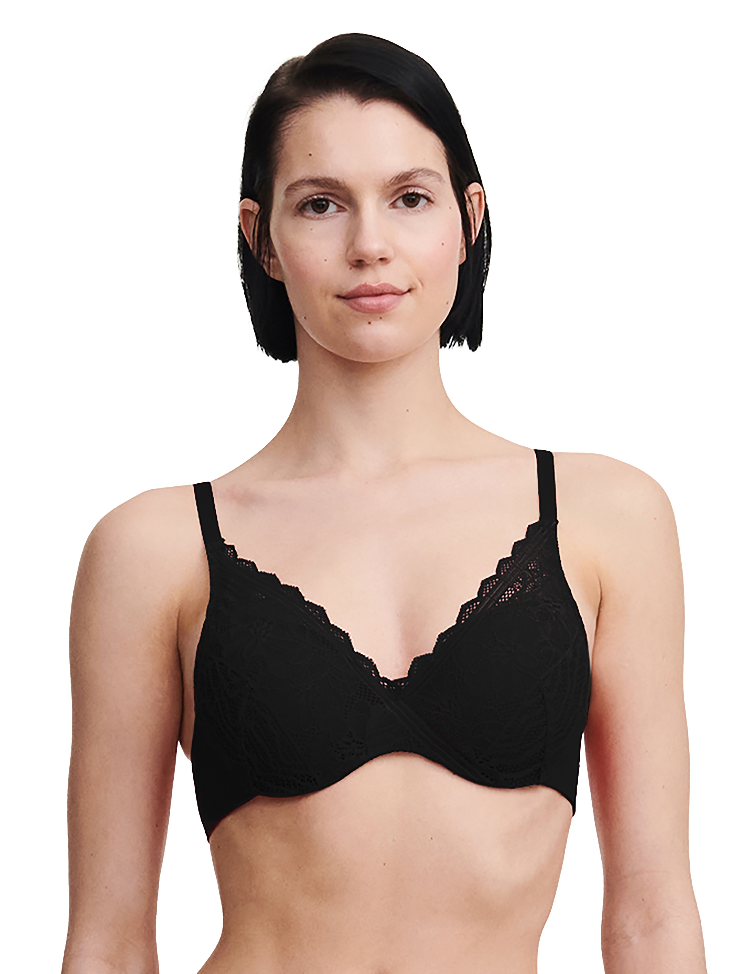 Chantelle T-Shirt-Bh "Floral Touch" Spitze, Blickdichtes Gewebe