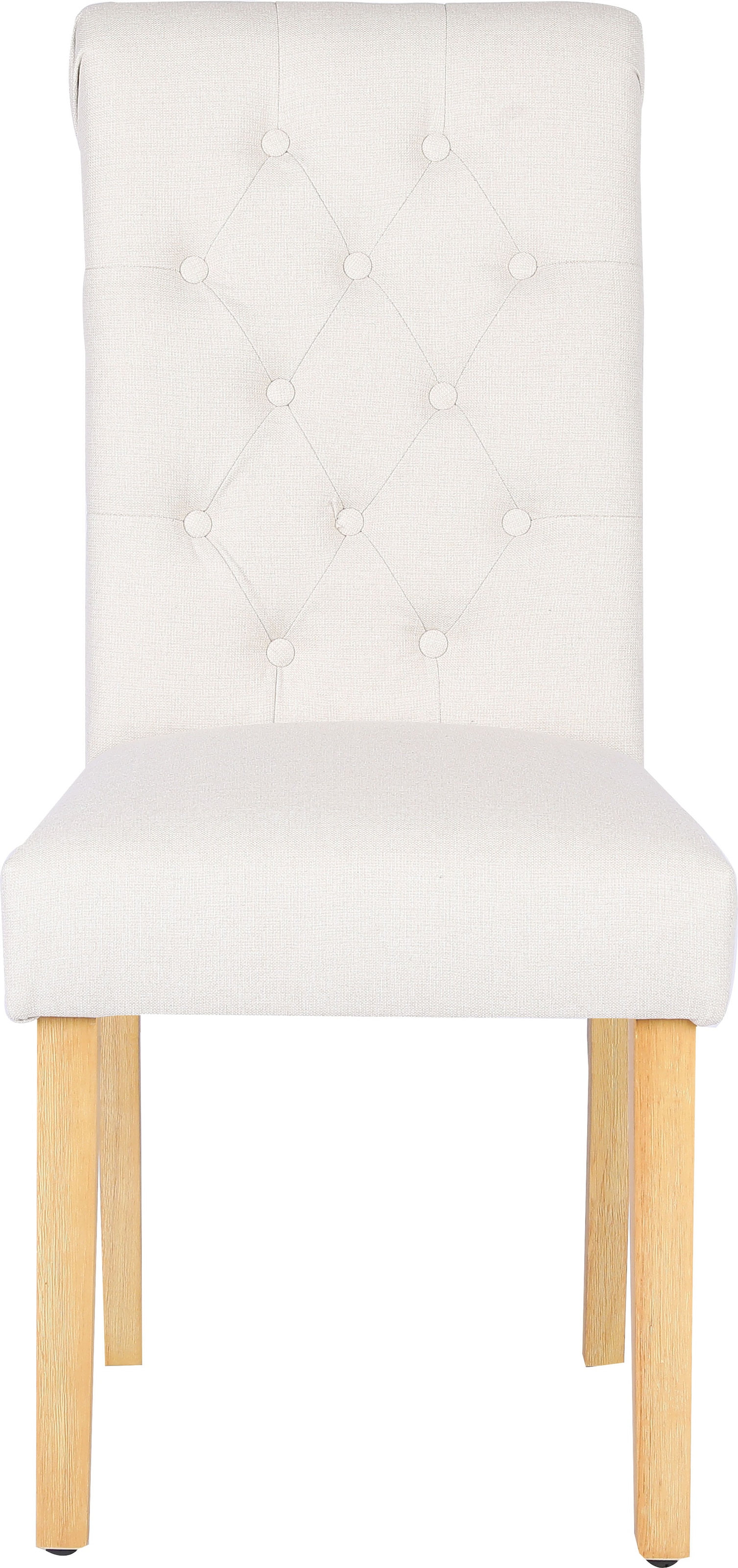 Home affaire Esszimmerstuhl »Liao, TOPSELLER!, 2er-Set«, (Set), pflegeleichter Webstoff Bezug, Knopfheftung, Sitzhöhe ca. 51 cm