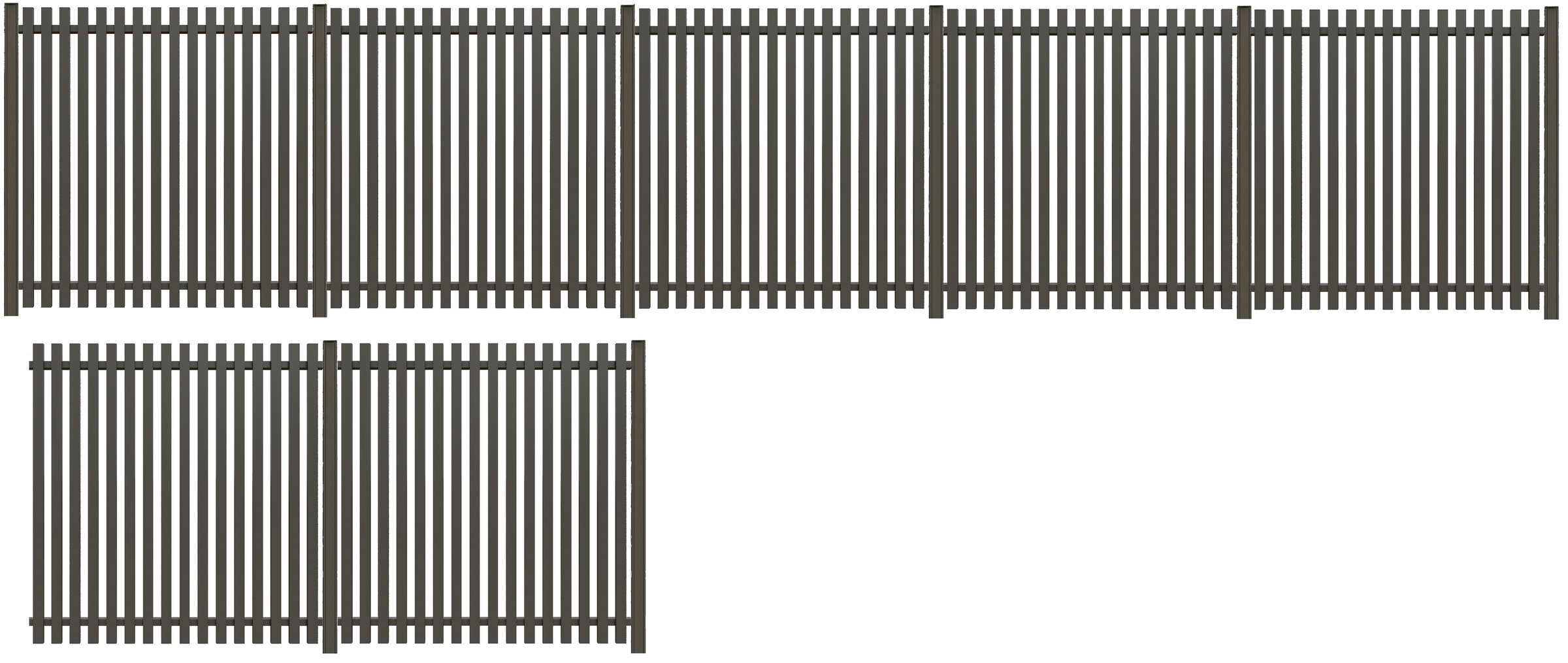 Tetzner & Jentzsch Sichtschutzelement "MOLE" robuste Aluminium-Elemente in verschiedenen Längen