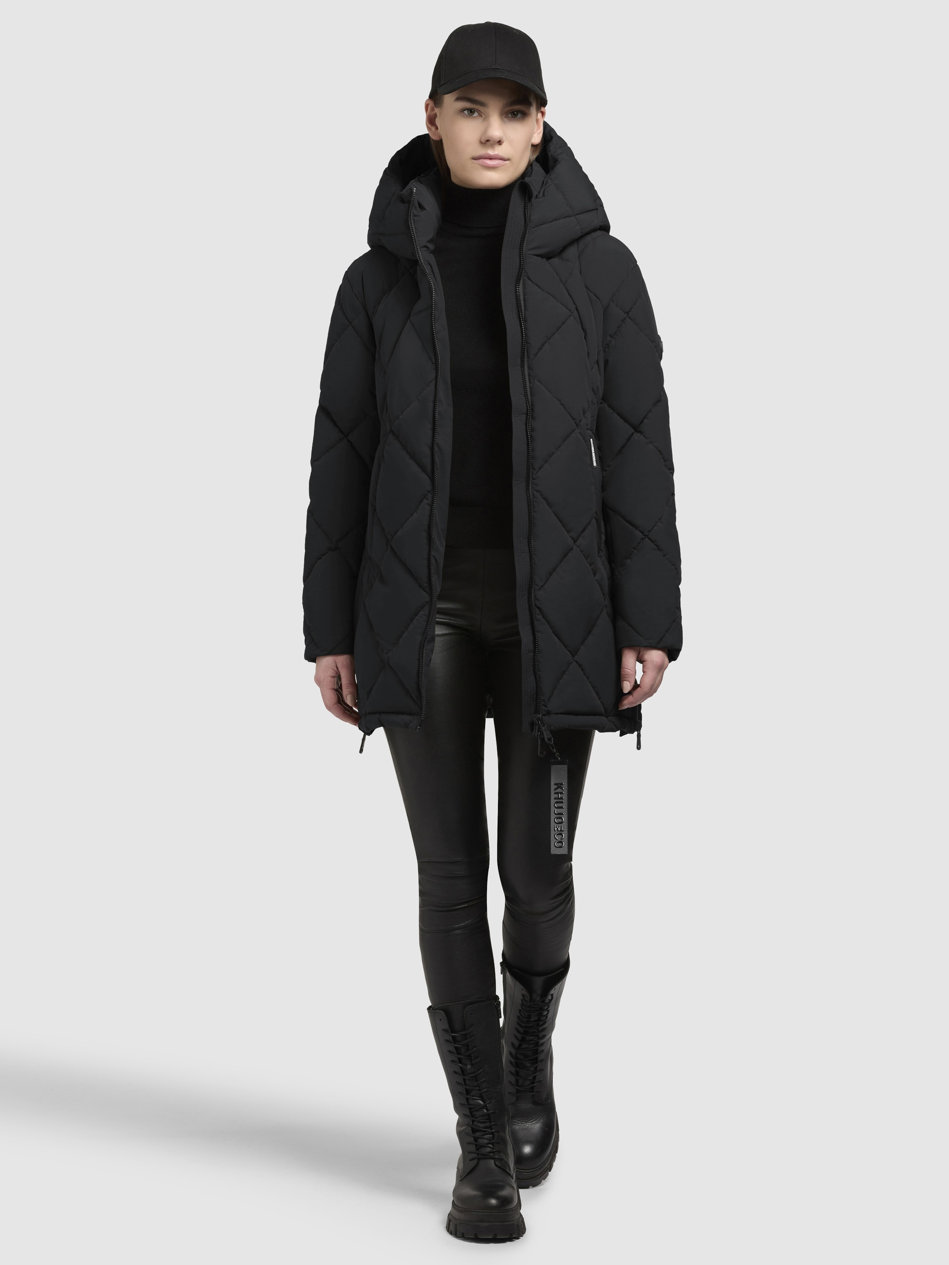 khujo Steppjacke »PEBB«, mit Kapuze