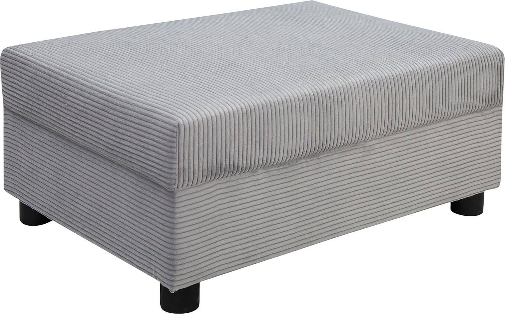 Hocker COLLECTION AB, B:98cm H:42cm T:68cm, grau, 100%Polyester, Büro, Hocker, "Parma", Frei stellbar, komfortabler Federkern, individuell