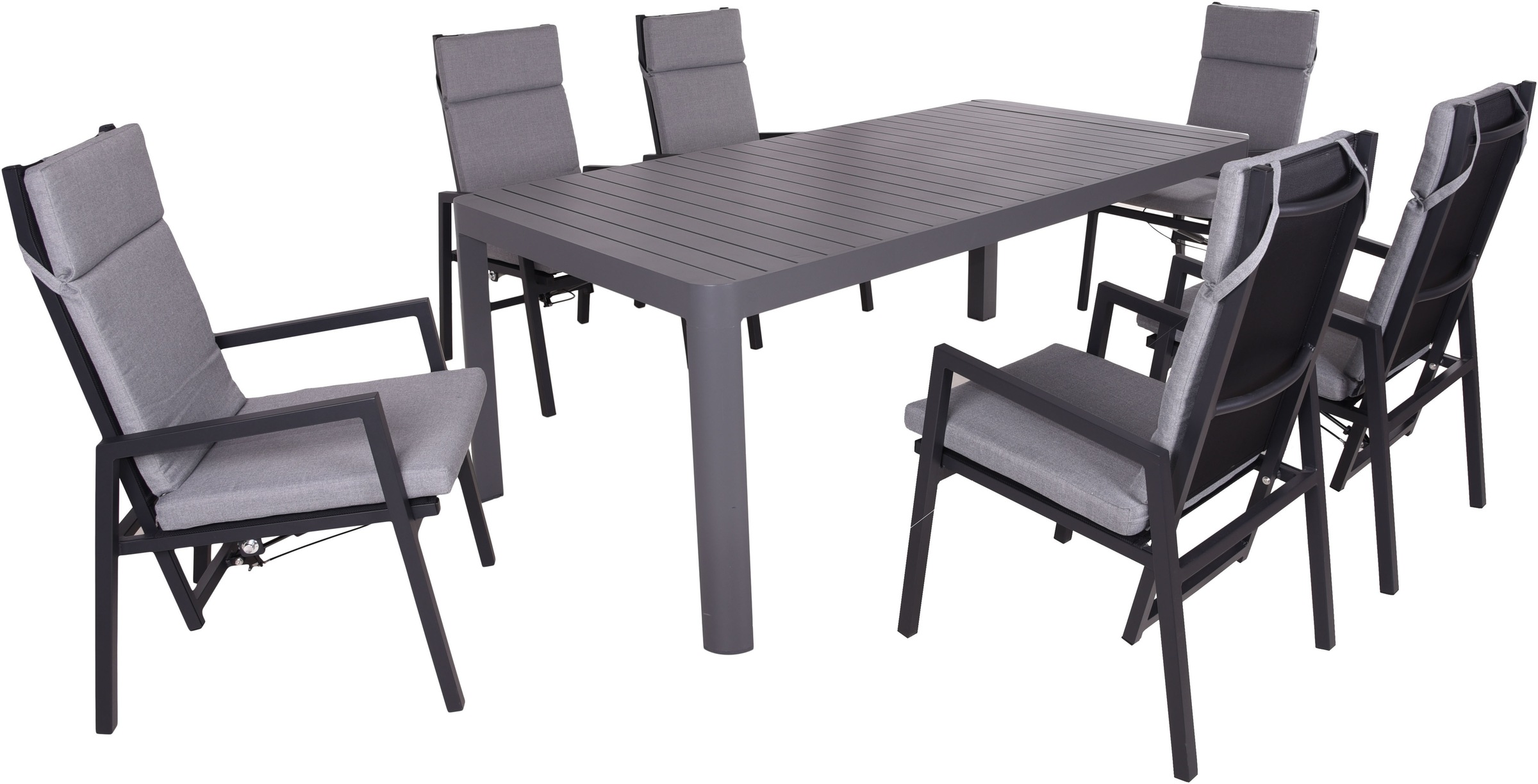 Garten-Essgruppe GARDEN PLEASURE "AMIRA/SINTRA Set 01", schwarz, Obermaterial: 100% Polyester, Sitzmöbel-Sets
