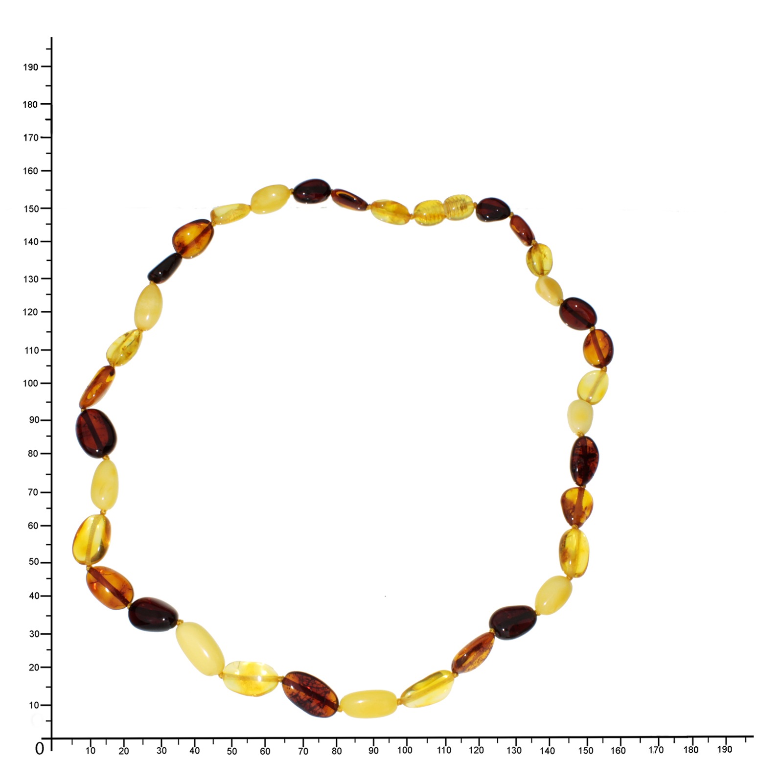 Ostsee-Schmuck Tova Collier Chaîne Marron 45cm 3