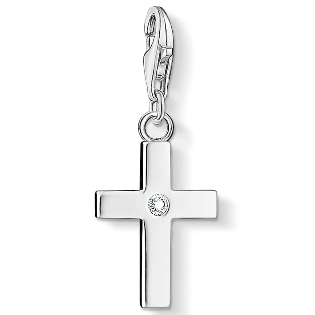 THOMAS SABO Charm-Einhänger »Kreuz, 0366-051-14«, mit Zirkonia (synth.)