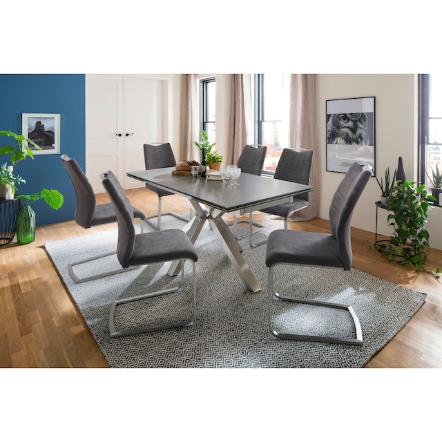 MCA furniture Esstisch »Nagano«, Esstisch Glas-Keramik mit Stirnauszug  bestellen | BAUR
