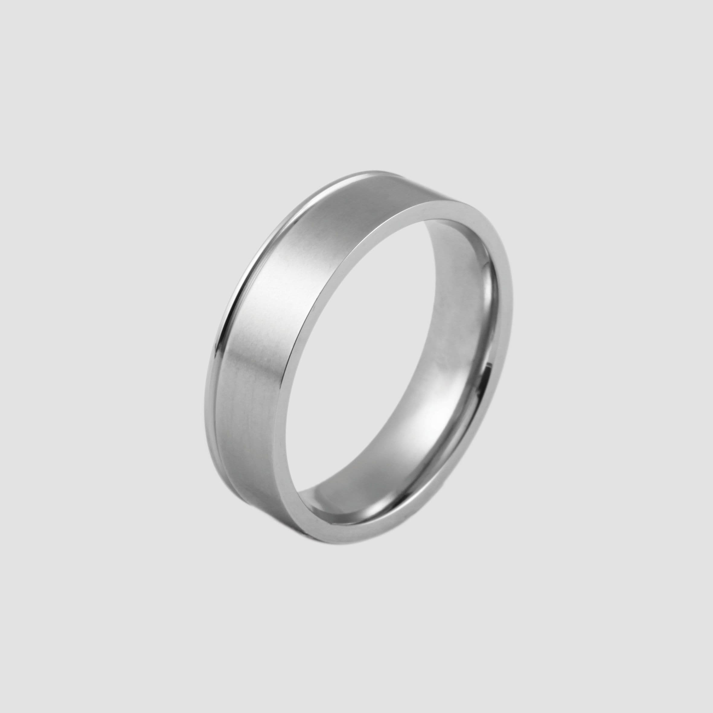 Fingerring ADELIA´S "Herren Ring aus Edelstahl" Gr. 68, silber, Fingerringe, Herren, 68, Edelstahl, Fingerring 5