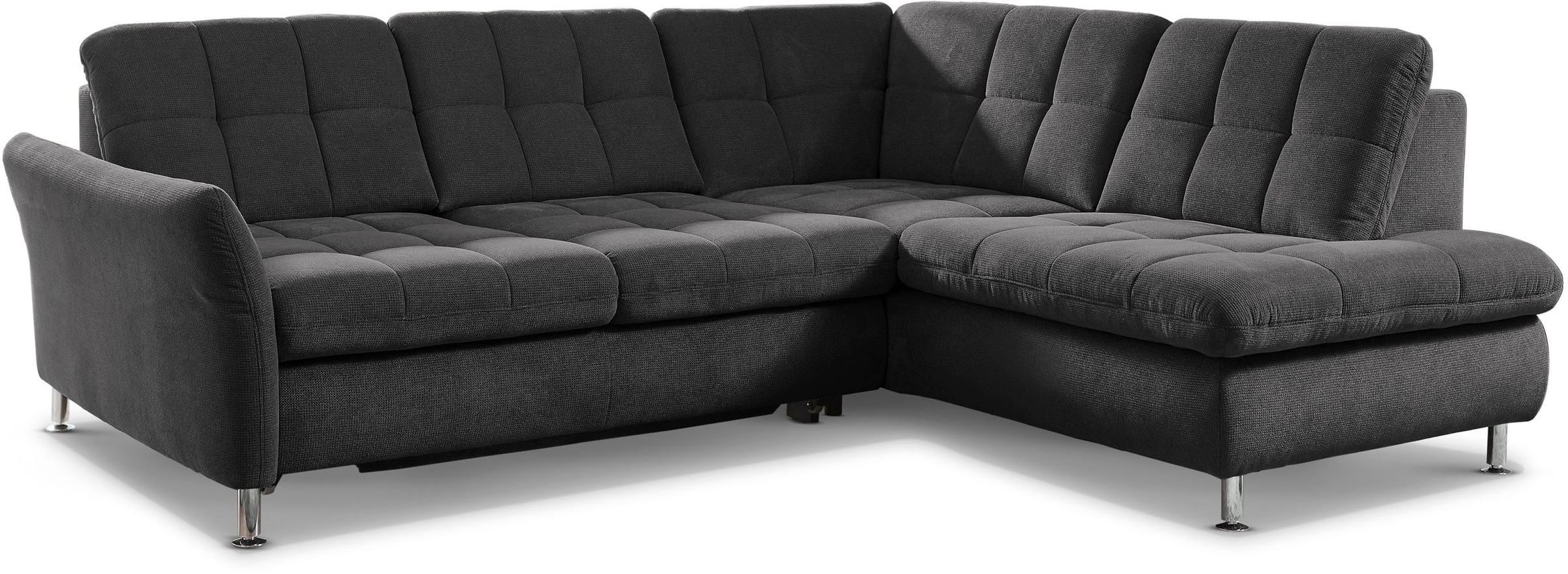 Die PlanBar Ecksofa "MP-IN20016 L-Form mit Kaltschaum-Polsterung" optional Kopfstützen & Schlaffunktion, mit Kaltschaum-Polsterung