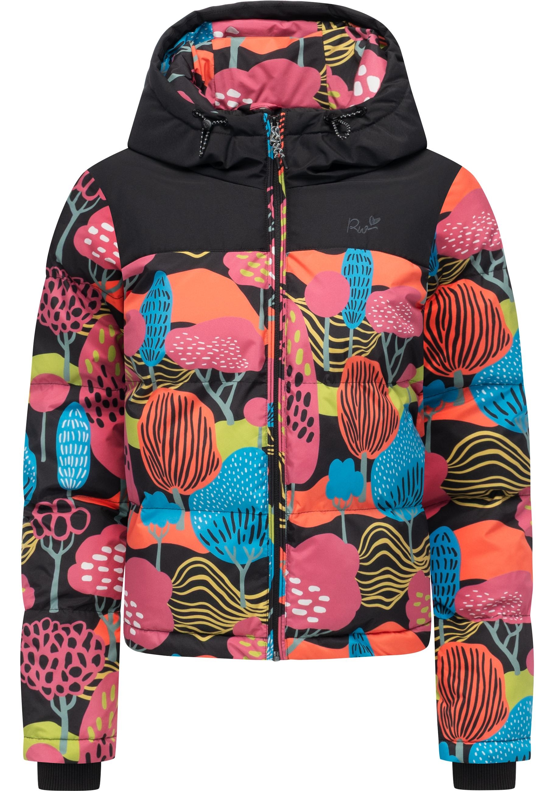 Ragwear Steppjacke »Amazze Print« mit Kapuze Wasserdichte gemusterte Damen Jacke für den Winter