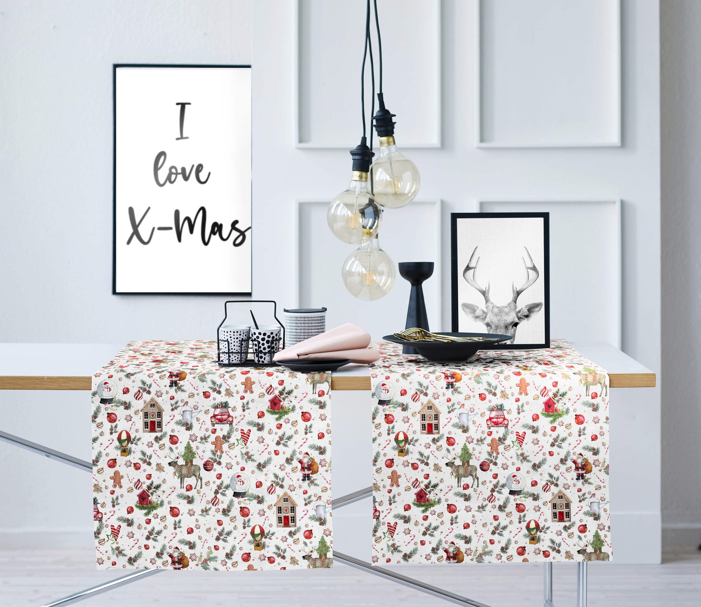 APELT Tischläufer "4688 WINTERWELT, Weihnachtsdeko, Weihnachten" Digitaldru günstig online kaufen