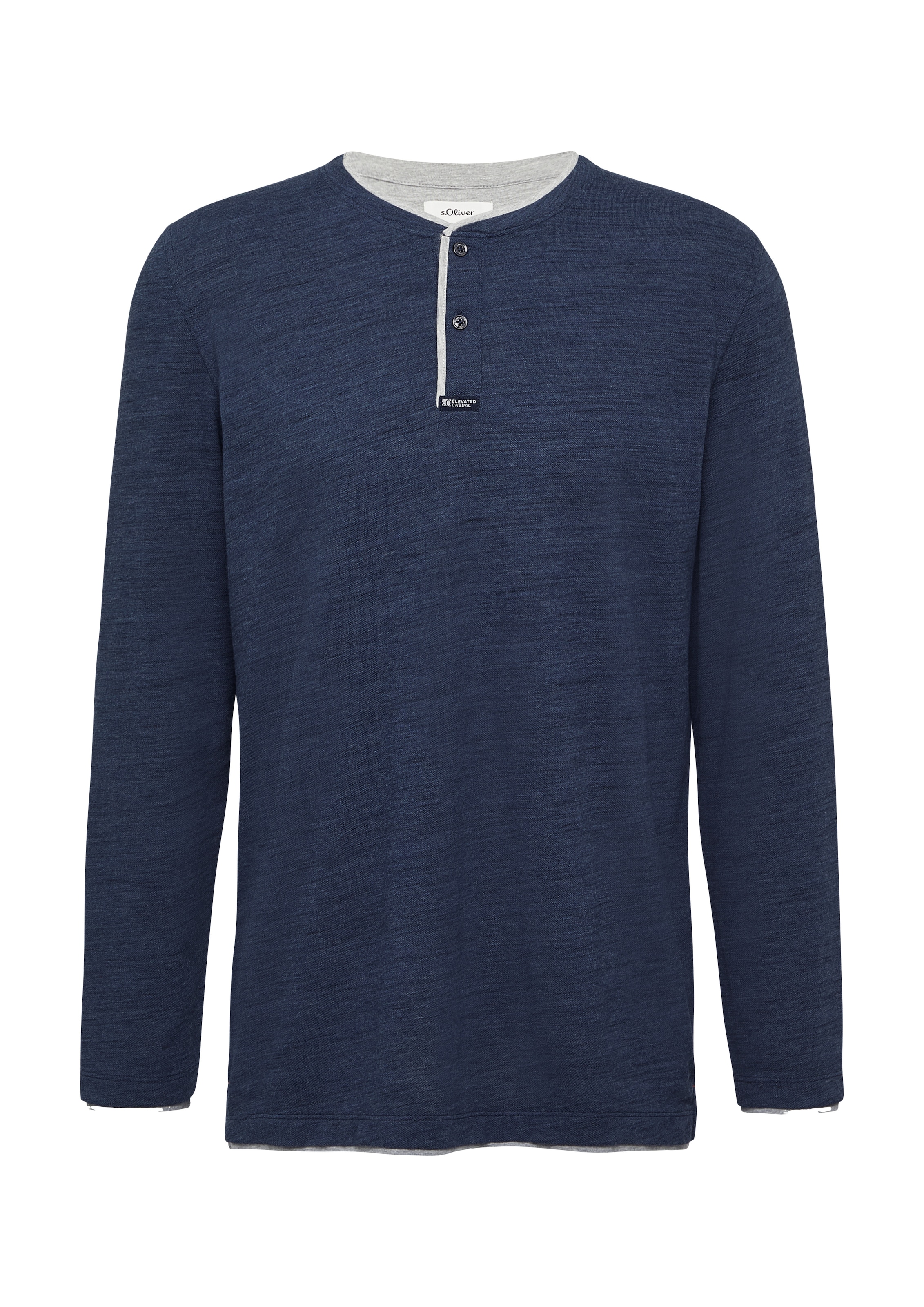s.Oliver Henleyshirt mit Kontrast-Details
