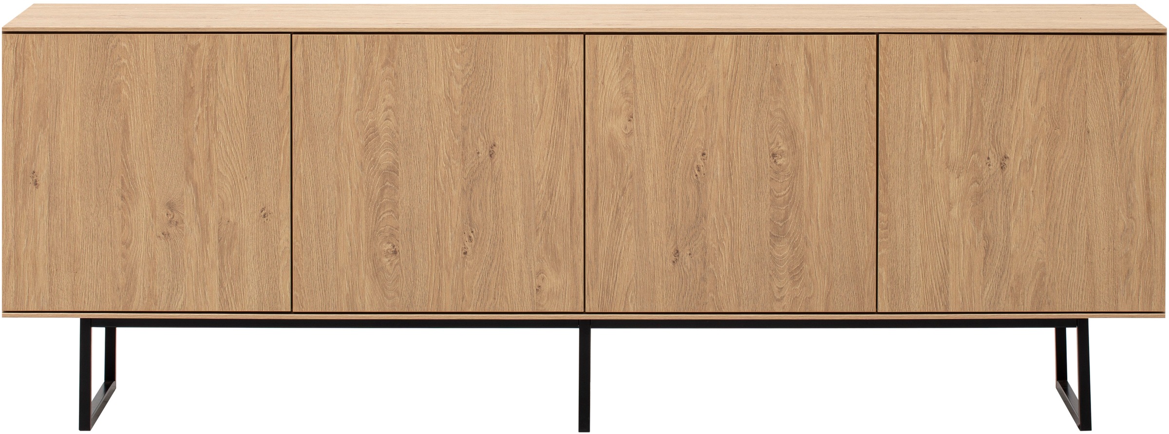 Home affaire Lowboard "Lund, moderner TV-Unterschrank, Kommode mit Kufengestell" optisch dünner Oberboden, hochwertige Optik, ausreichend Stauraum