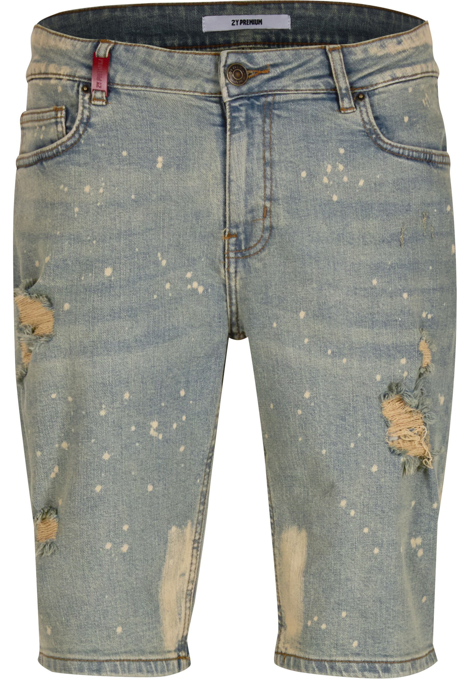 2Y Premium Shorts "2Y Premium Sylva Ripped Slim Fit Shorts"