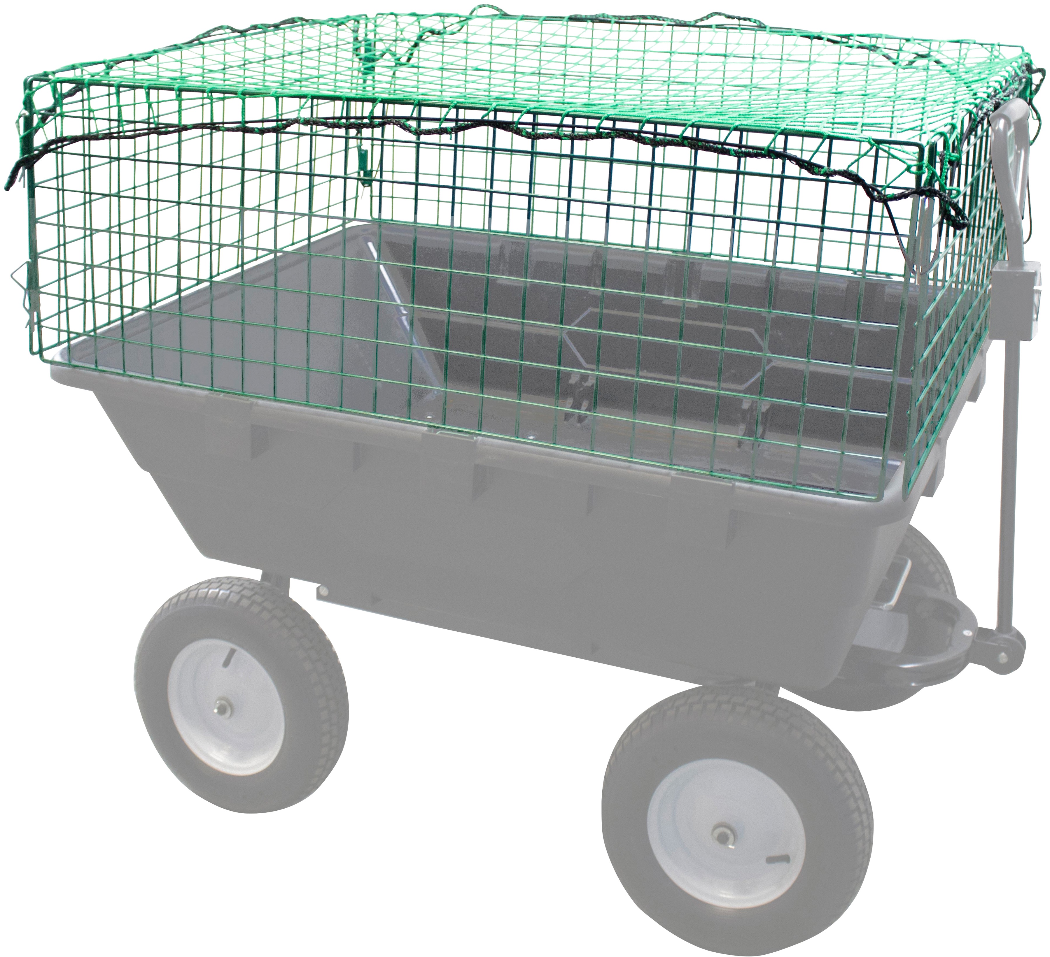 Güde Gitteraufsatz, Aufsatzgitter mit Netz, passend zu Gartenwagen GGW 500 grün Gitteraufsatz