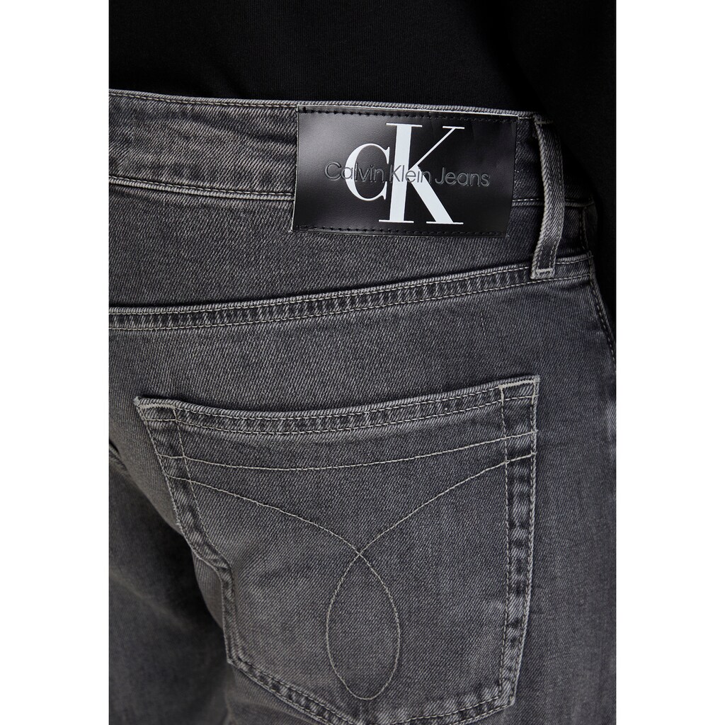 Calvin Klein Jeans Slim-fit-Jeans »SLIM«, mit Calvin Klein Leder-Badge