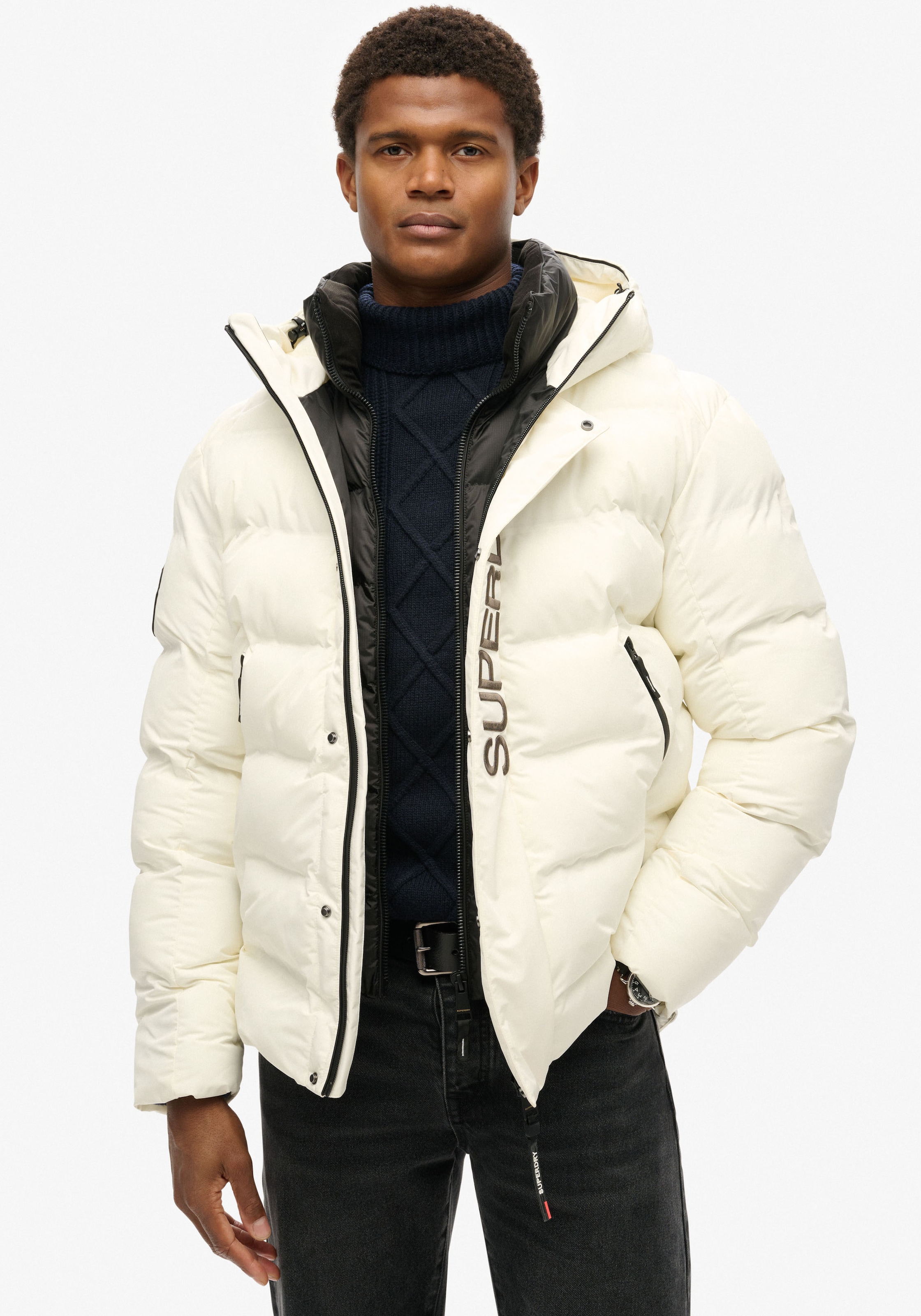 Superdry Steppjacke "Hooded City Graphic Puffer Jkt" günstig online kaufen