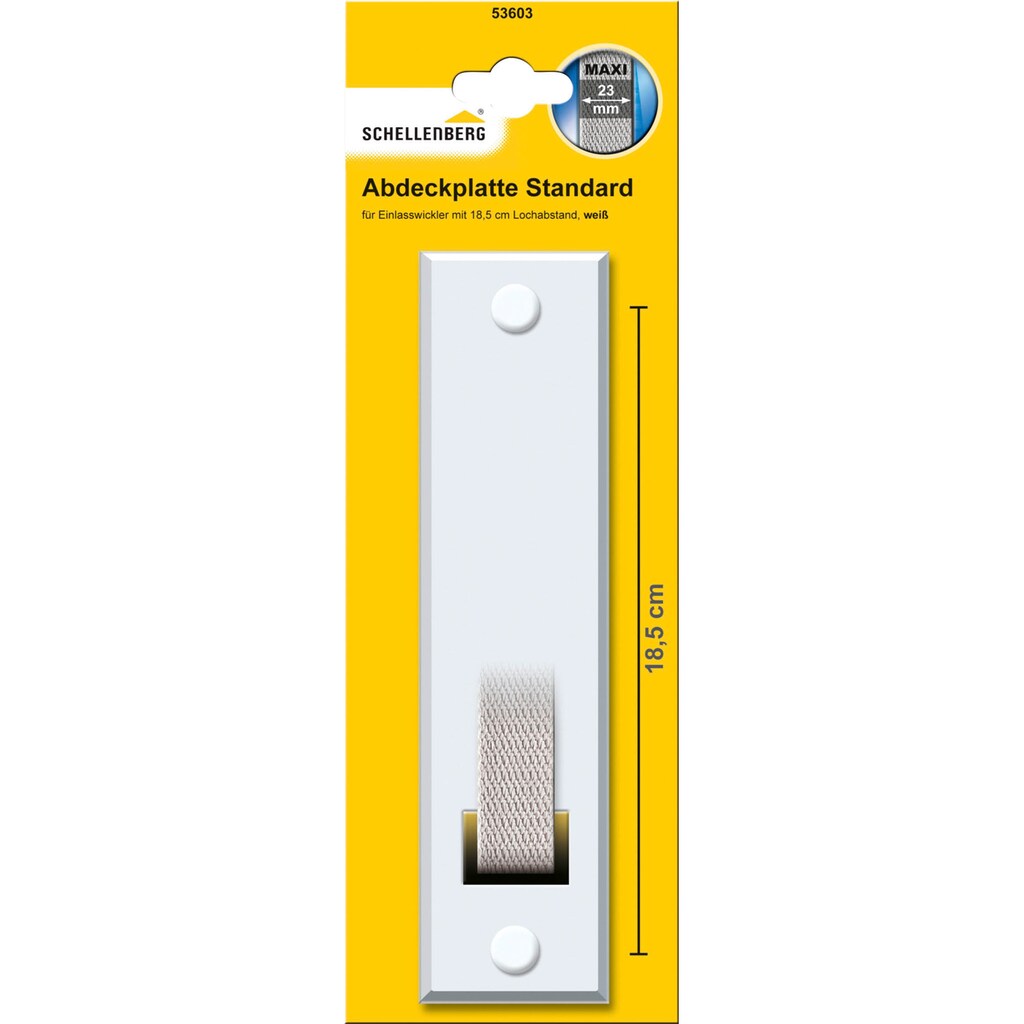 SCHELLENBERG Gurtwickler-Abdeckplatte »STANDARD Maxi«, (Packung, 1 tlg.)