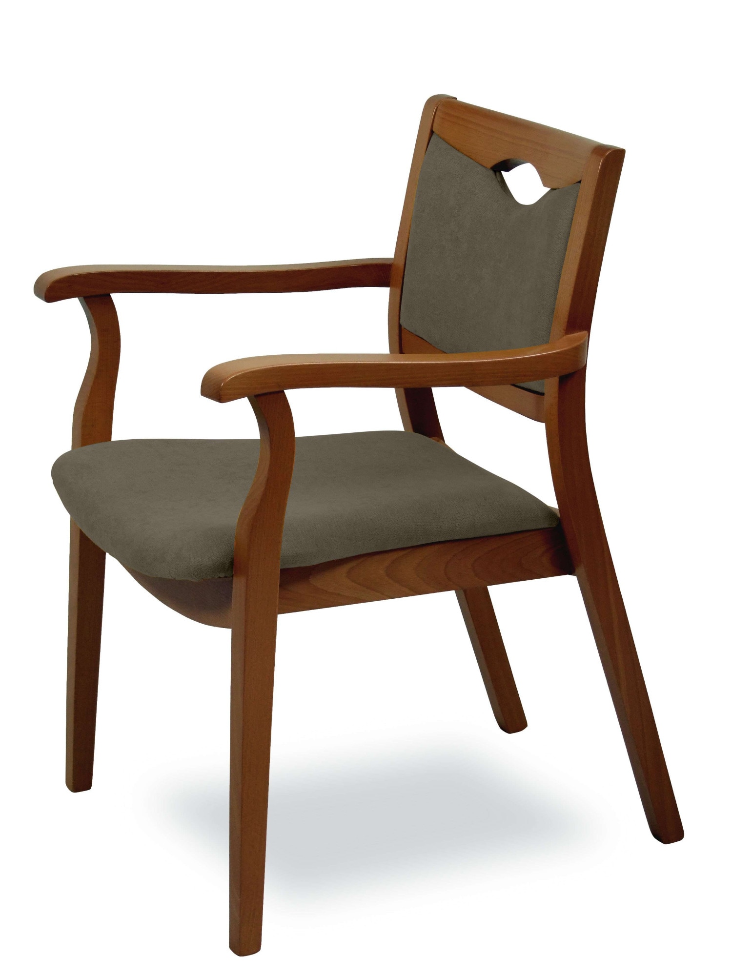 Home affaire Armlehnstuhl "London, Stuhl, Komfortsessel, 3 Gestellfarben, Made in Italy" () 1 Stk.Extra-komfortabel, ergonomisch, fleckenabweisendes Gewebe, Massivholz