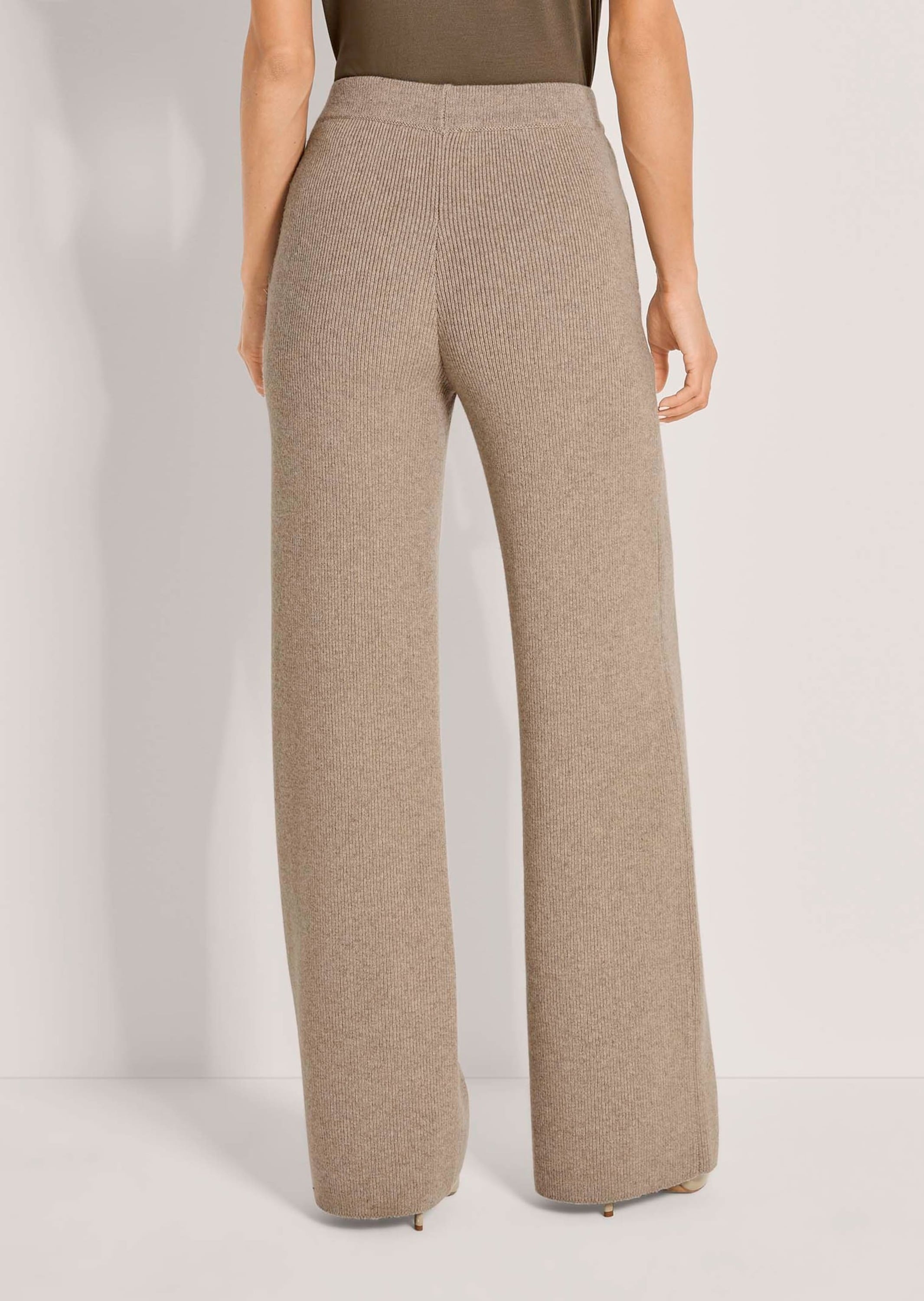 MADELEINE Schlupfhose »Hose Weite Strick-Hose mit Bindeband«