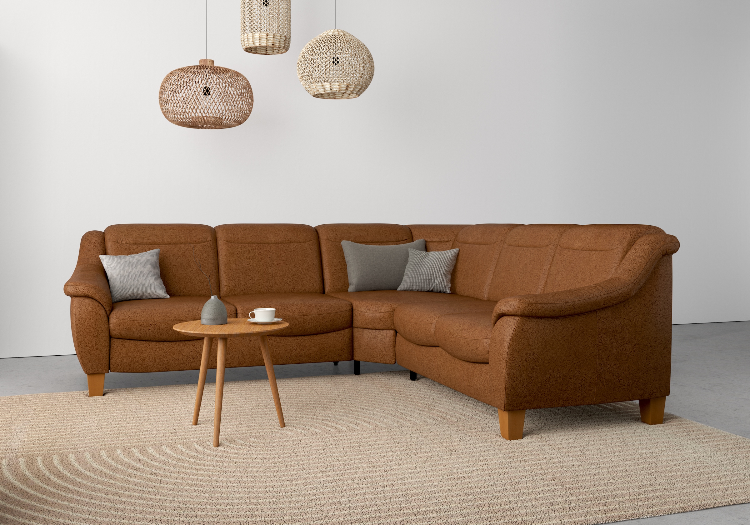 OTTO home Ecksofa "Caldera L-Form" Federkern, optional Kopfteilverstellung, Schlaffunktion & Bettkasten