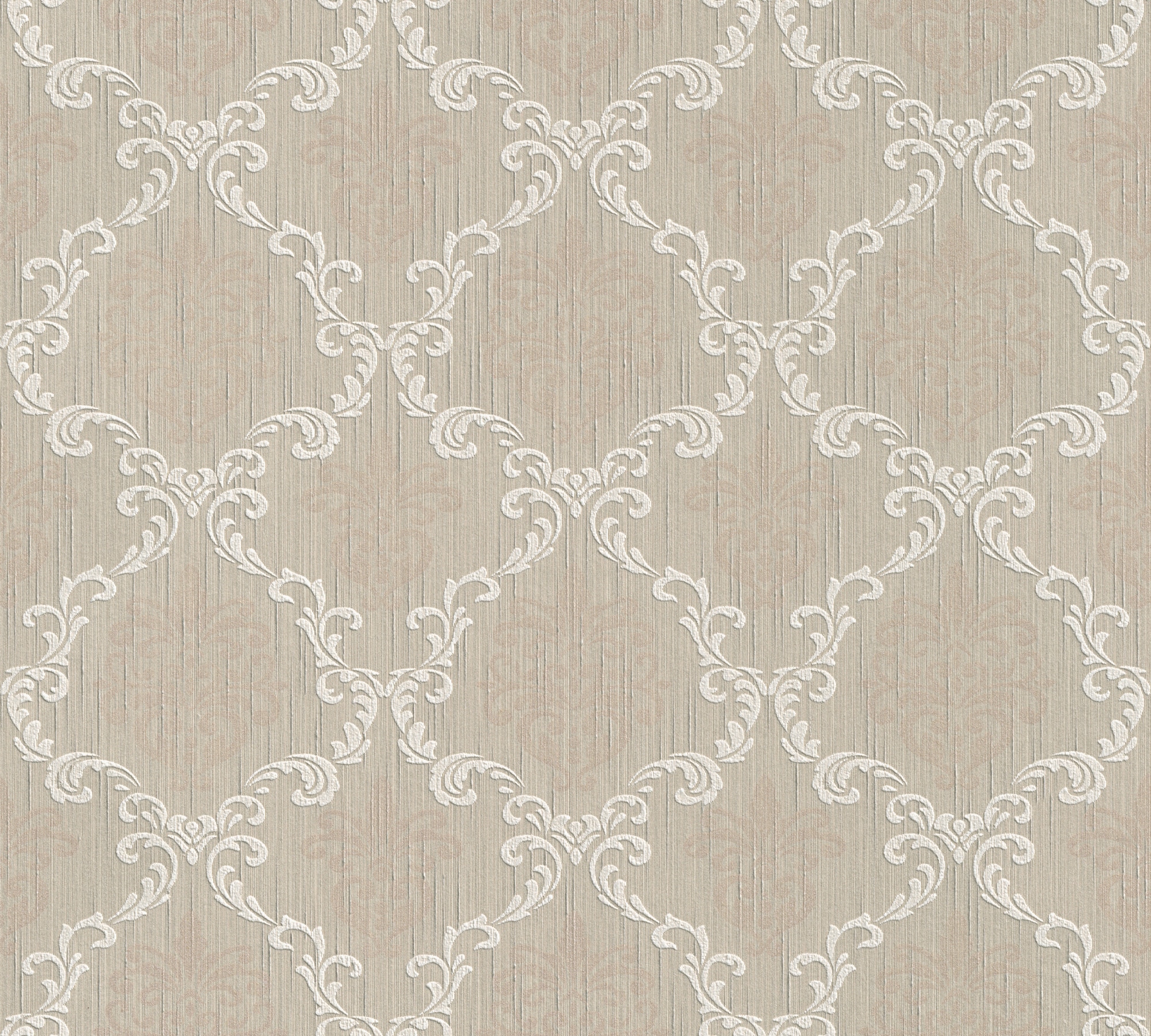 Architects Paper "Tessuto" Barock gemustert ornamental samtig Tapete Barock Tapeten Wohnzimmer Schlafzimmer Küche modern Design Büro
