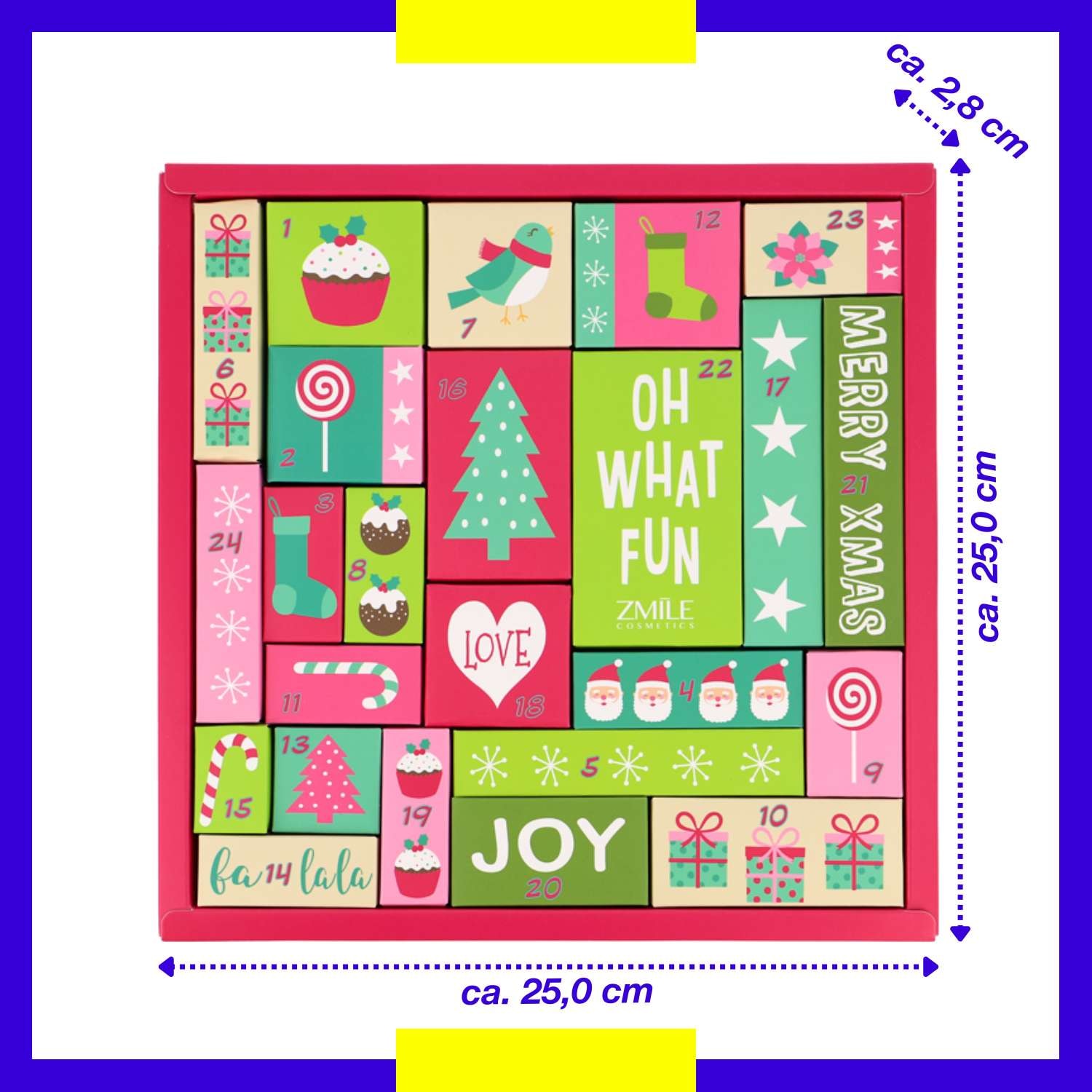 ZMILE COSMETICS Adventskalender »ZMILE COSMETICS Adventskalender Puzzle 'Oh What Fun' vegane Kosmetik«, ab 13 Jahren, vegane Kosmetik