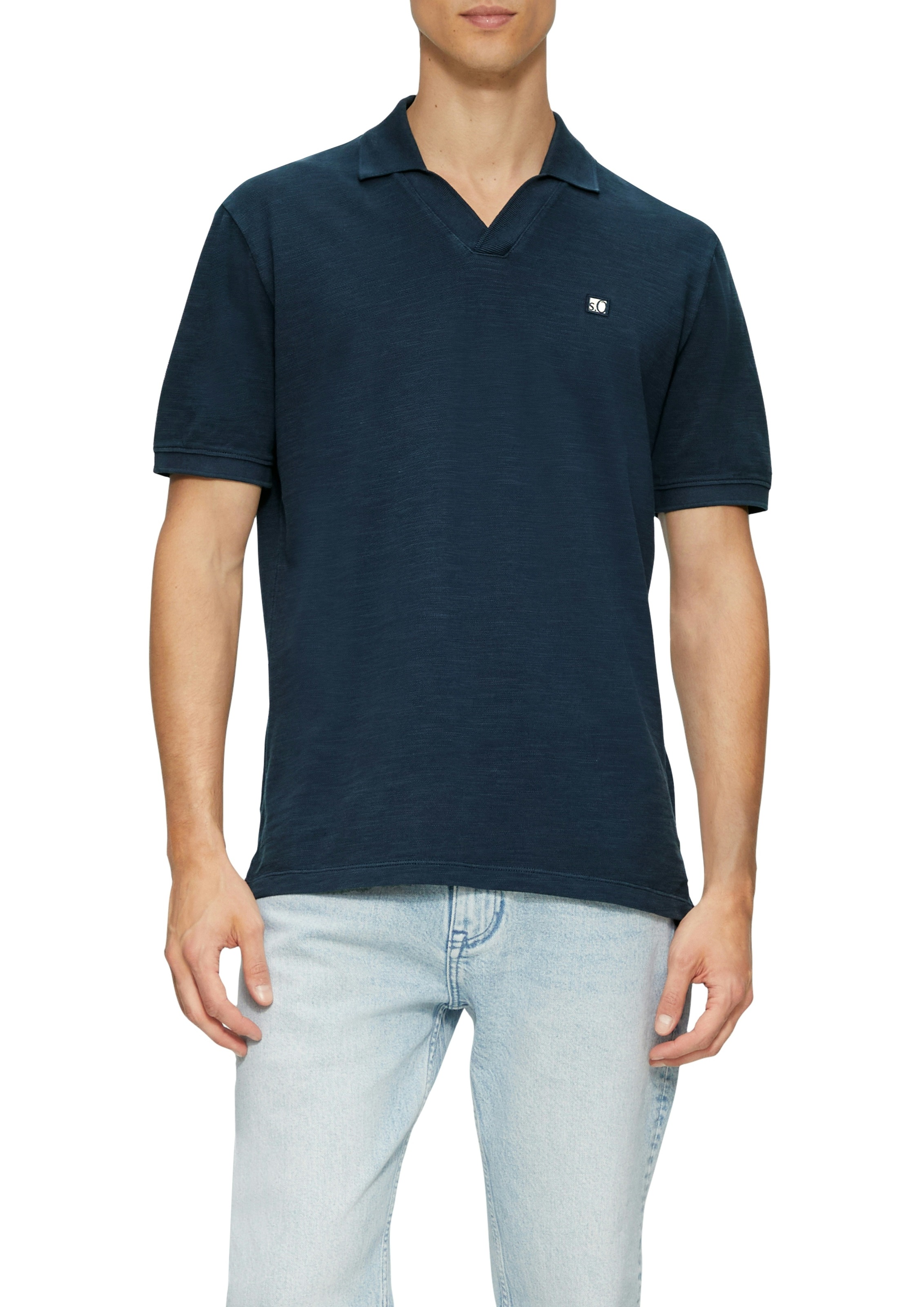 s.Oliver Poloshirt mit Logo Stickerei